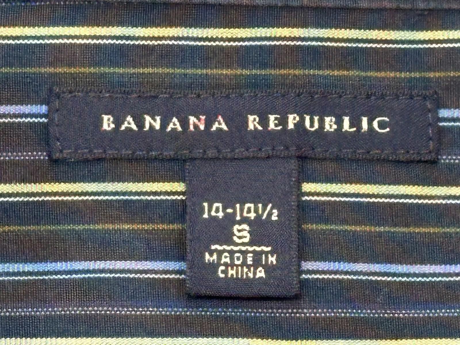 Banana Republic Banana Republic Striped Vintage Classic Button-Up S 14-14.5 Size US S / EU 44-46 / 1 - 7 Thumbnail