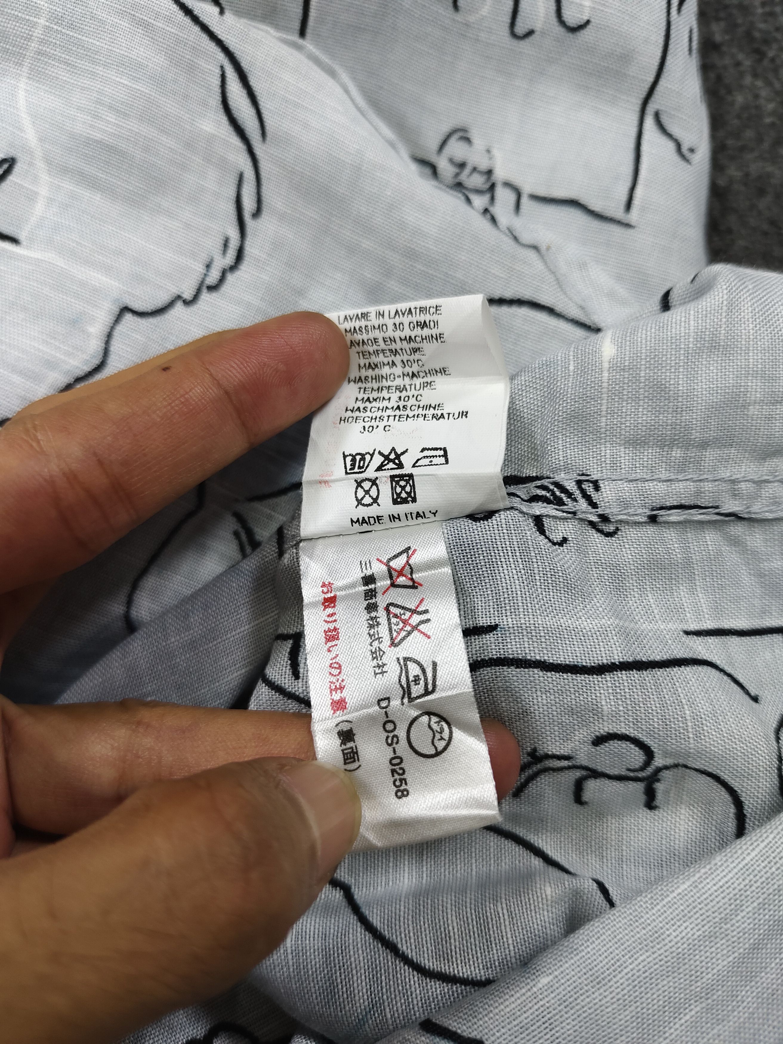 Jean Charles De Castelbajac 90s JC de Castelbajac🔥Cartoon Sketch Art Linen Shirt Size US M / EU 48-50 / 2 - 9 Thumbnail