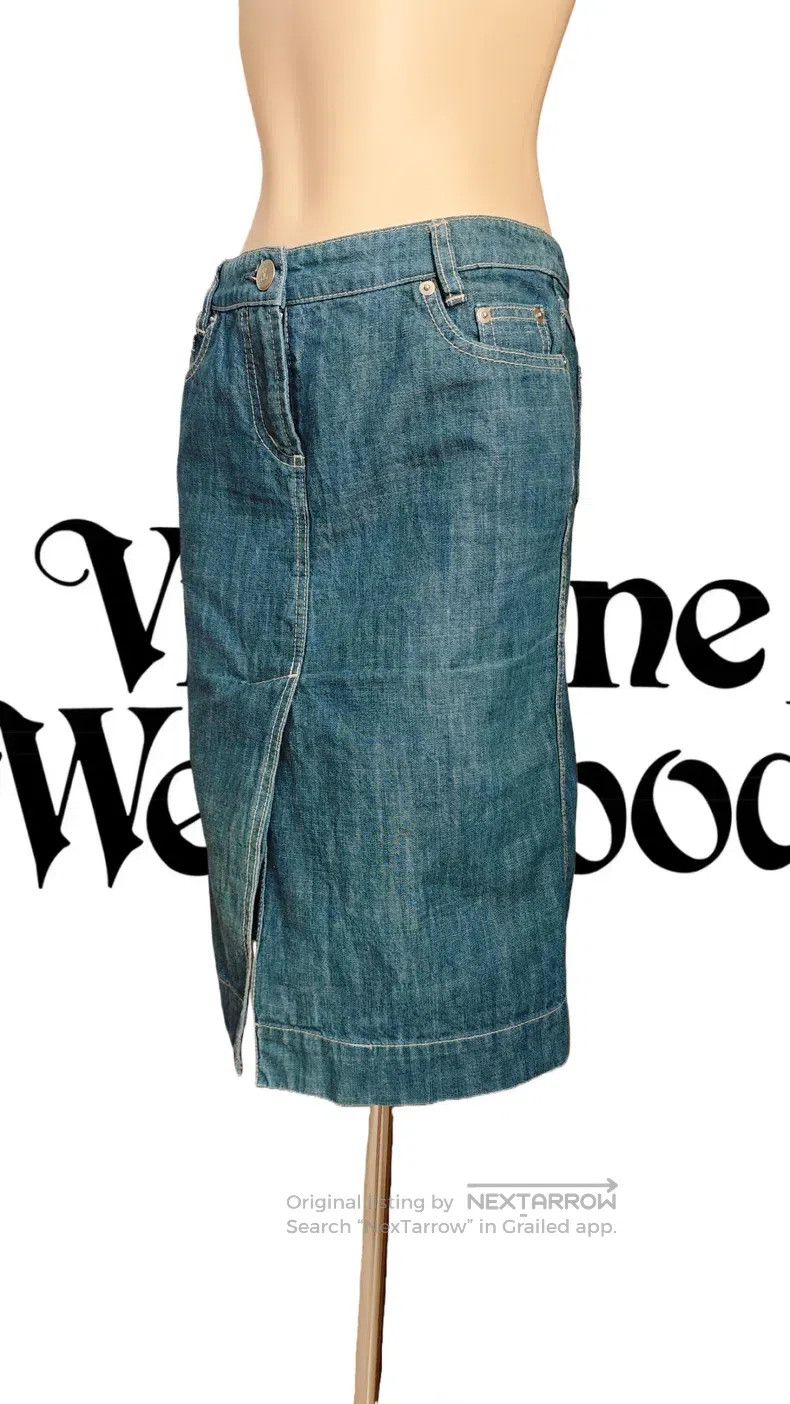 Vivienne Westwood Vivienne Westwood size 2 Denim silver button skirt Size 23" - 4 Thumbnail