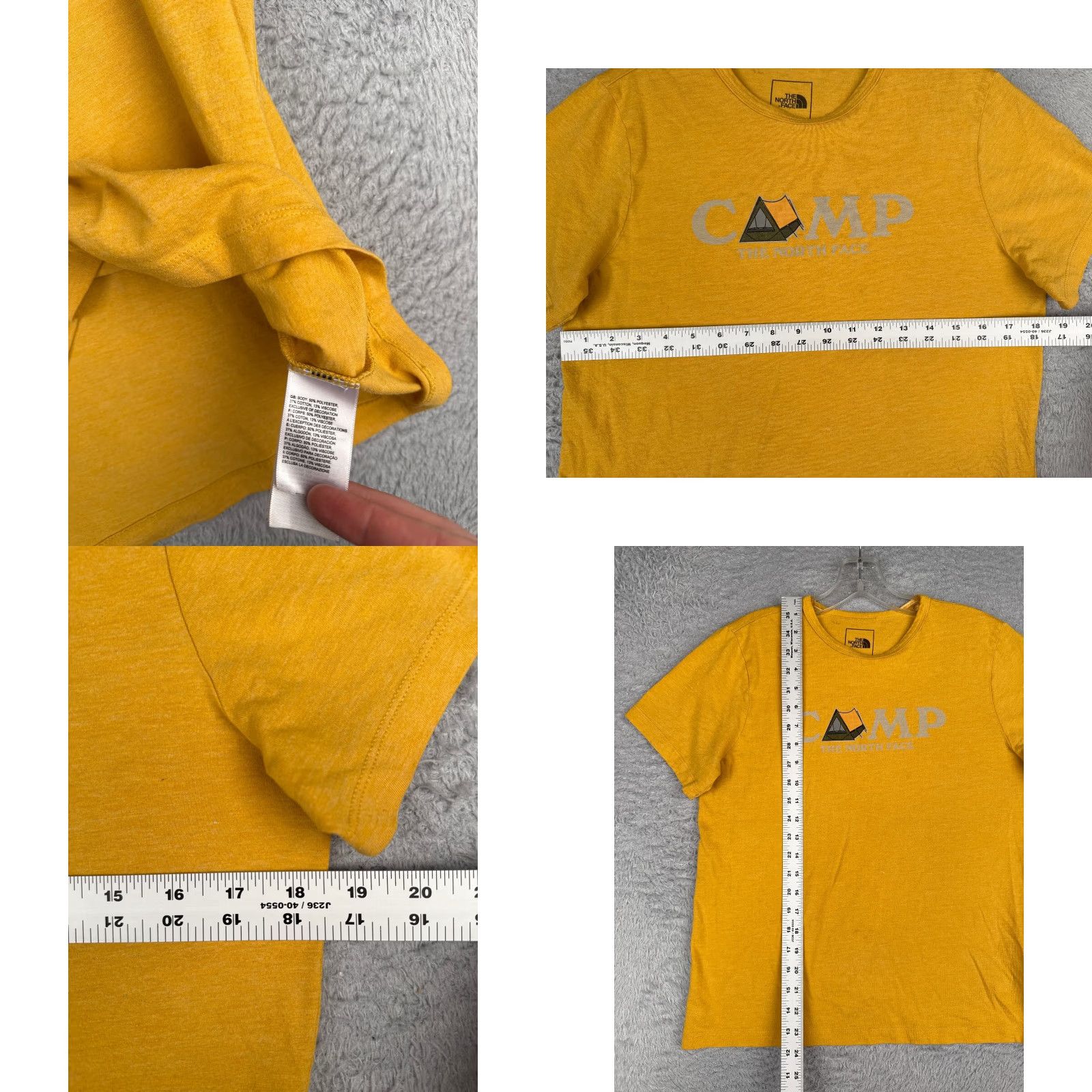 The North Face The North Face Shirt Women Medium Yellow Crew Neck Polyester Tri-Blend Camp READ Size M / US 6-8 / IT 42-44 - 8 Thumbnail