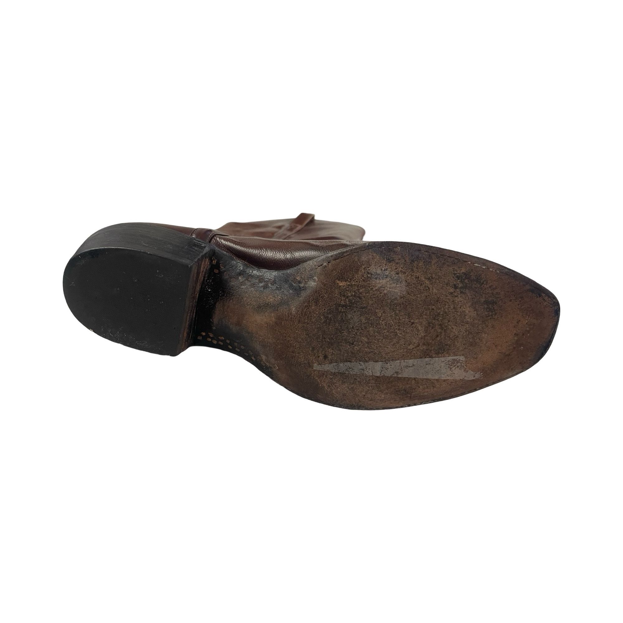 Vintage × Yves Saint Laurent Vintage Yves Saint Laurent Mens Size 12 Brown Loafers Size US 12 / EU 45 - 6 Thumbnail