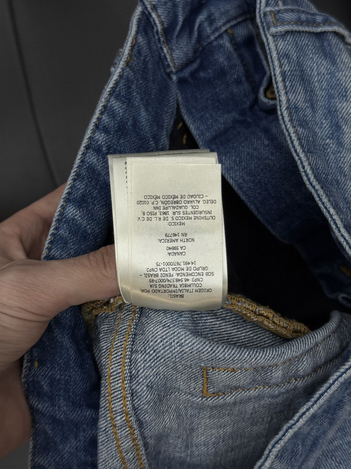 FENDI デニム　３０ FENDI(フェンディ) 2021SS ズッカ柄刺繍デニムパンツ ブラック