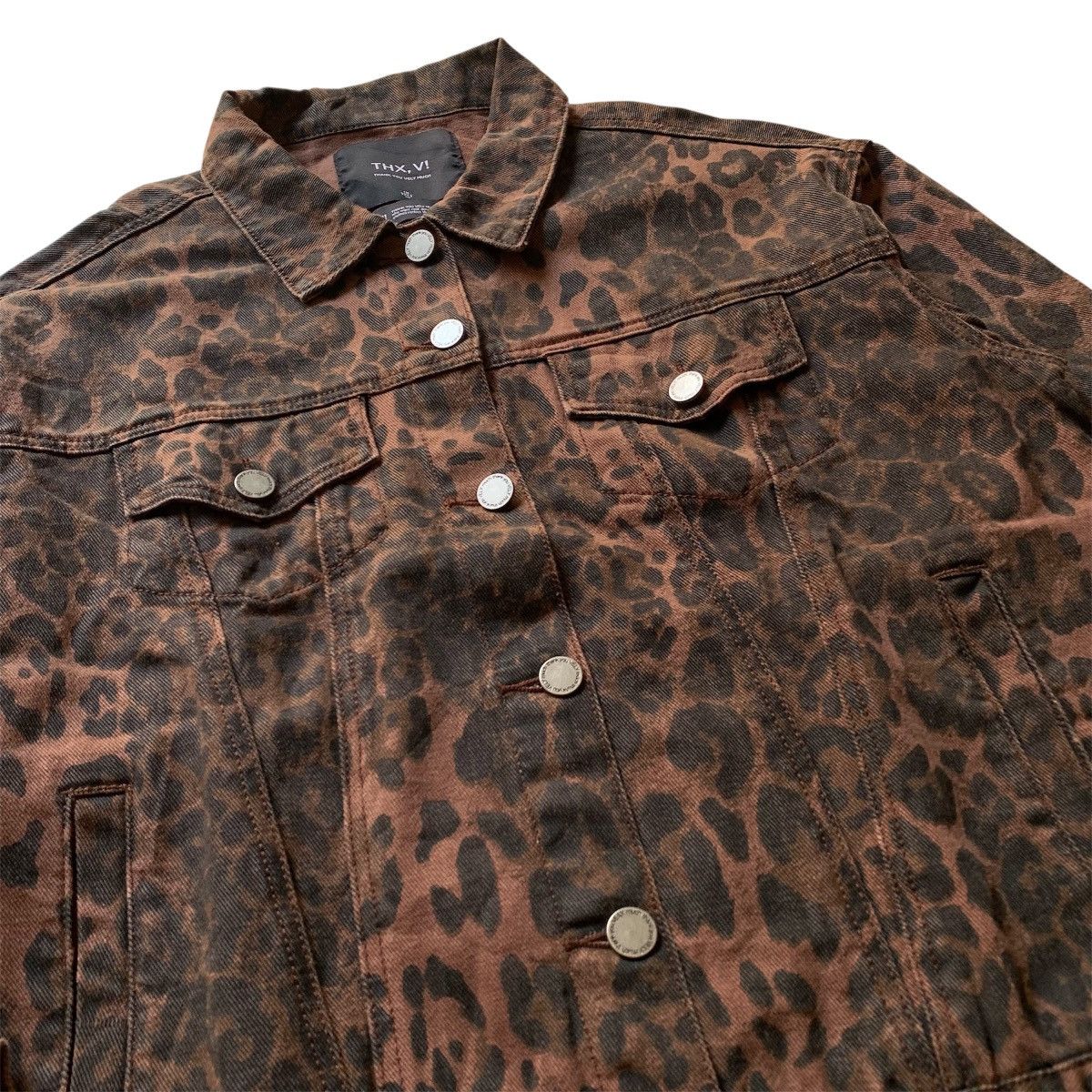 Japanese Brand Im Velly Leopard Denim Jacket Trucker Jeans Size US L / EU 52-54 / 3 - 4 Thumbnail