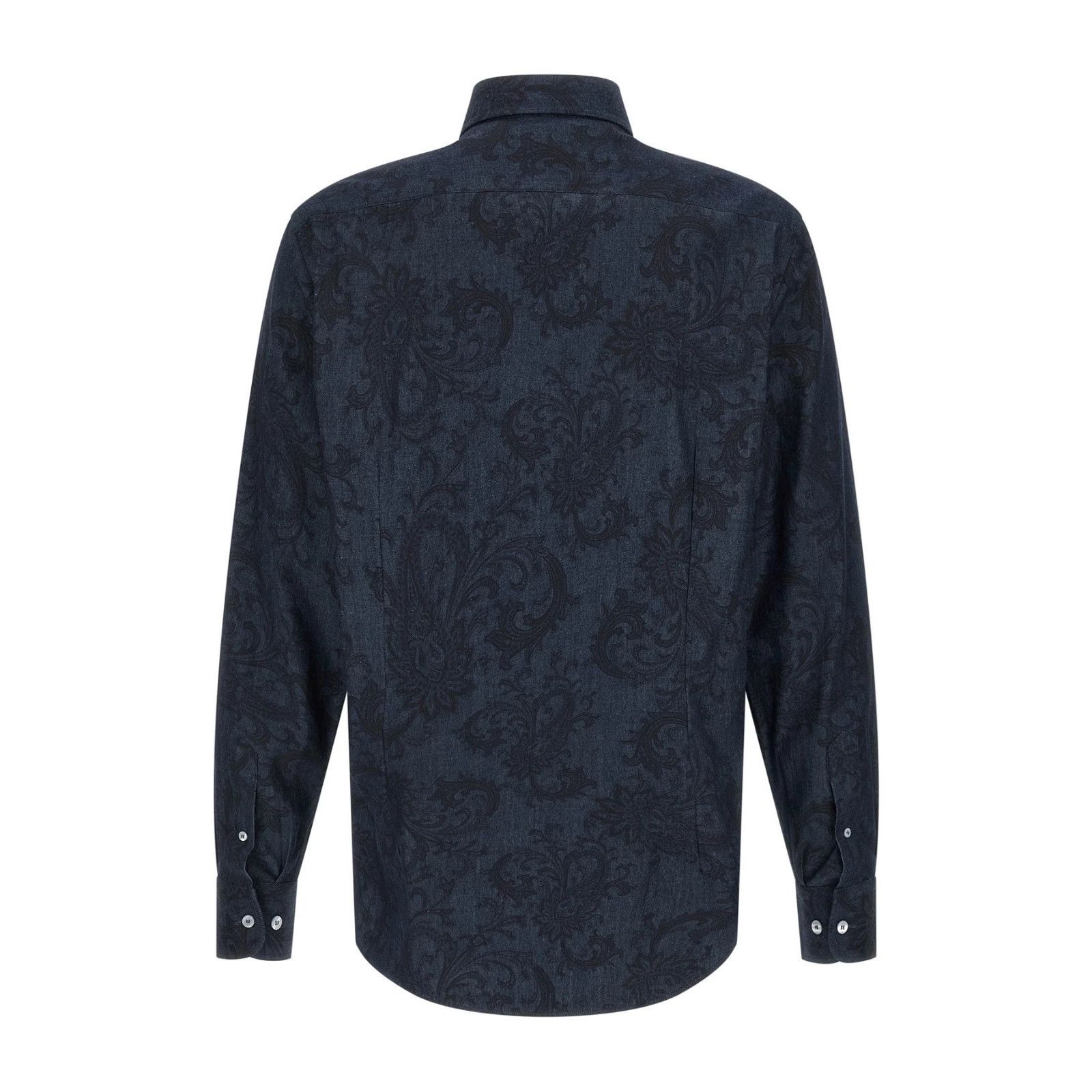 ETRO Blue Paisley Cotton Shirt New And Authentic (Men's size