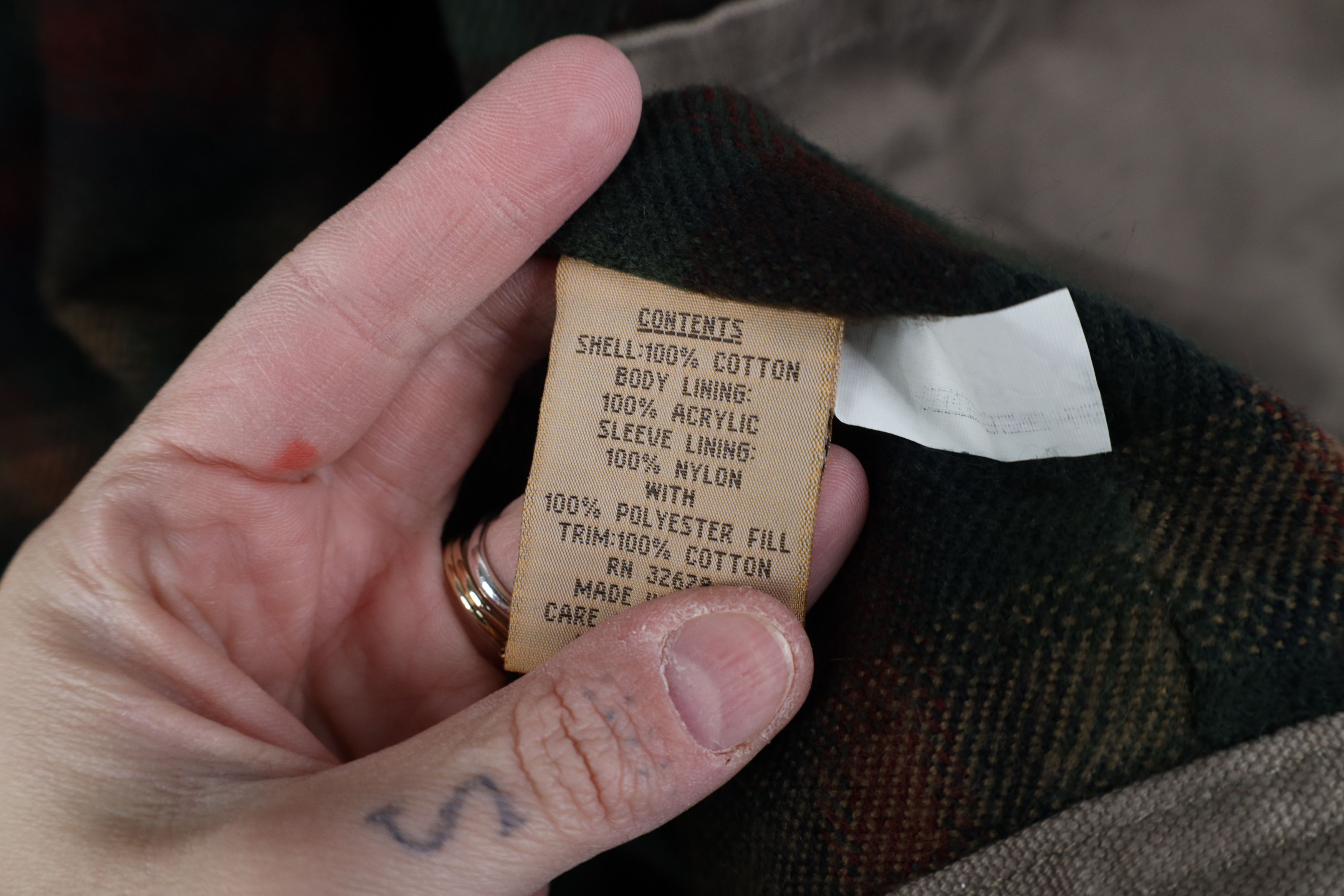 Vintage Deadstock Vintage 90s Corn Blanket Lined Canvas Chore Jacket Size US XXL / EU 58 / 5 - 12 Thumbnail