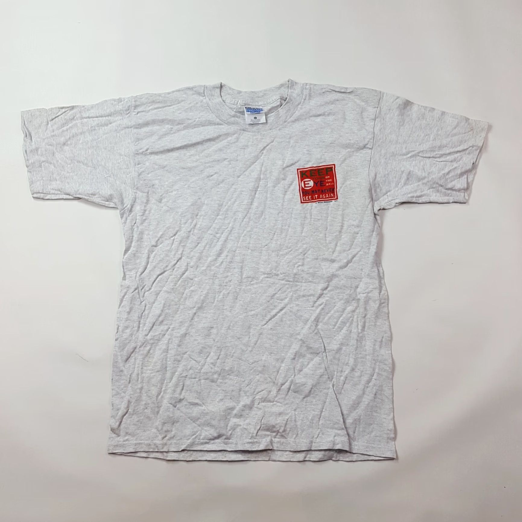 Gildan VINTAGE Golf T-Shirt Mens L Heather Gray 90s Funny Retro Short Sleeve Gildan Graphic Print Size US L / EU 52-54 / 3 - 2 Thumbnail