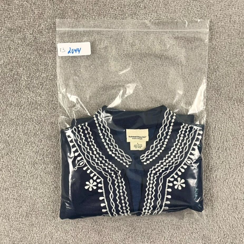 Vintage The Vermont Country Store Blue Tunic Top Womens Large Casual Peasant Blouse Size L / US 10 / IT 46 - 8 Thumbnail