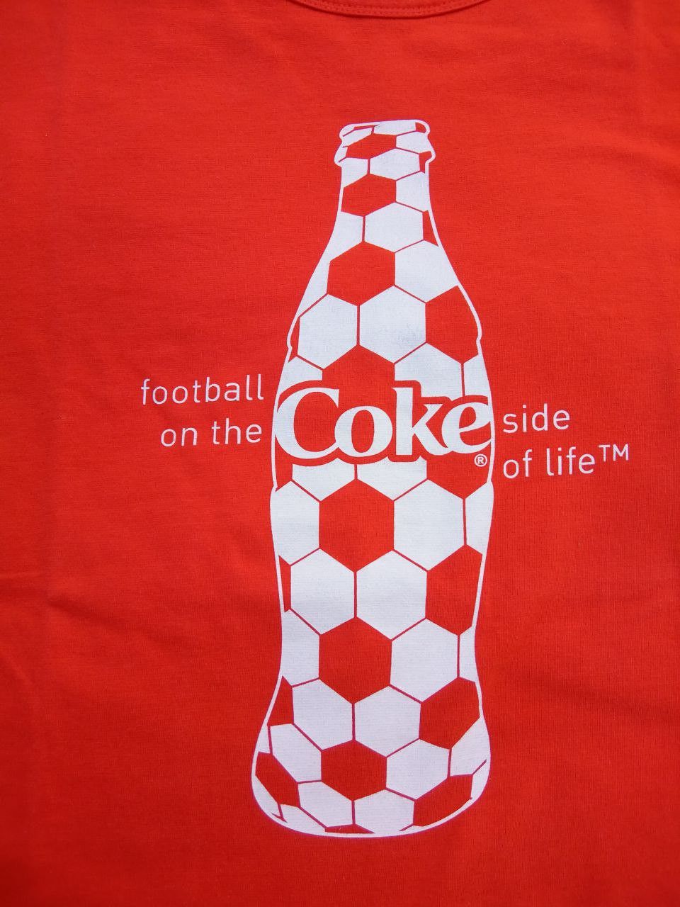 Coca Cola Vintage Red Coca Cola T-shirt Football Soccer Euro 2008 Size US XL / EU 56 / 4 - 3 Thumbnail