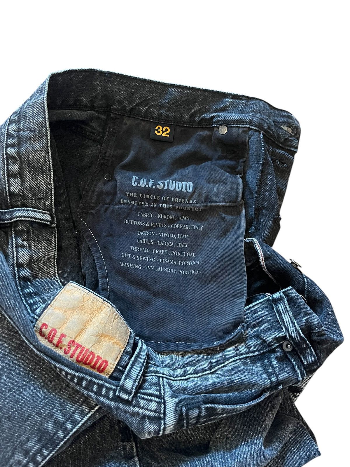 C.O.F. Studio C.O.F Studio M7 13oz Kuroki Selvedge - 6x Wash Mens size 32 Size US 32 / EU 48 - 4 Thumbnail