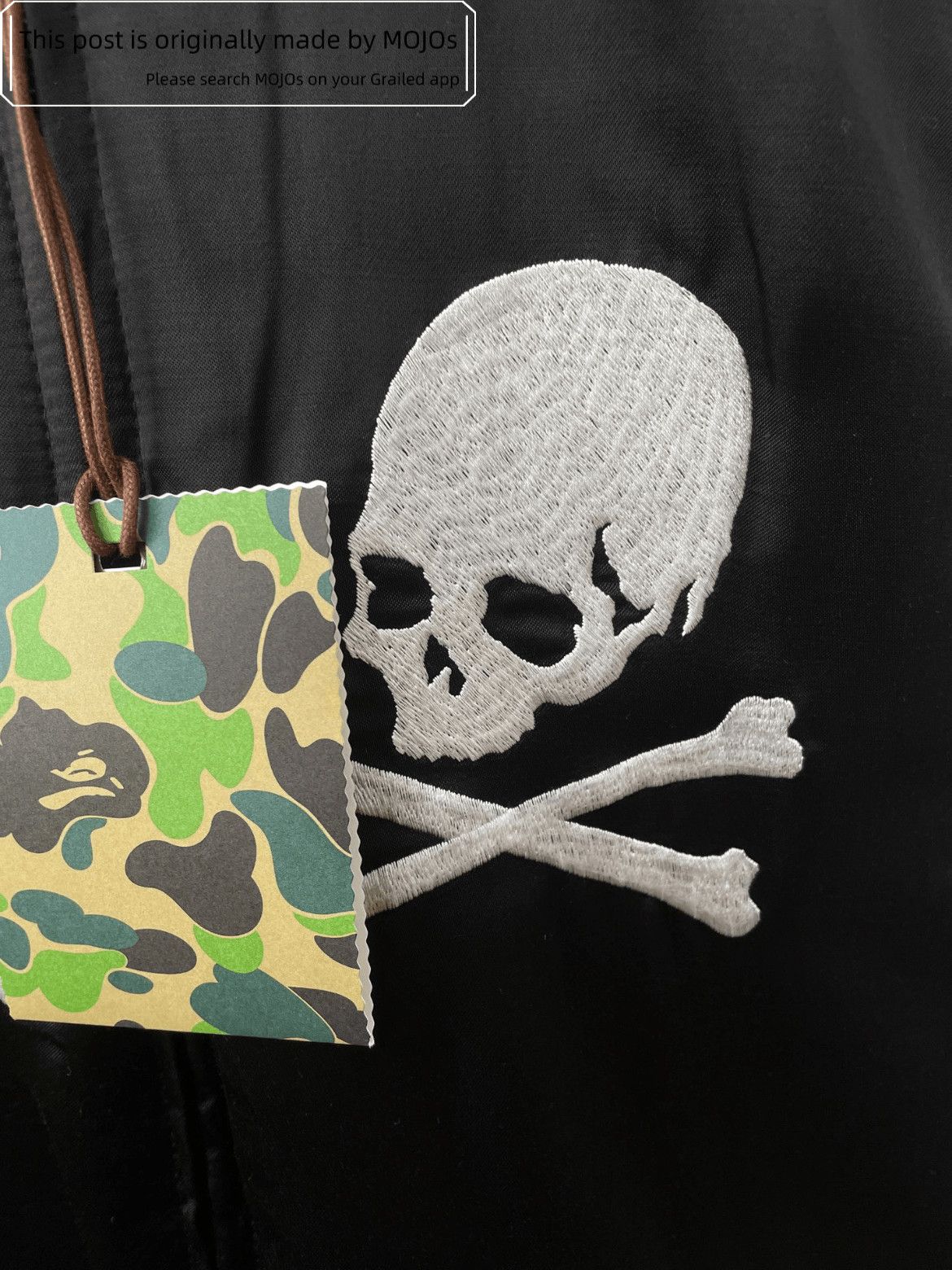Mastermind Japan Mastermind Japan x Bape Satin Bomber Jacket Size US L / EU 52-54 / 3 - 4 Thumbnail