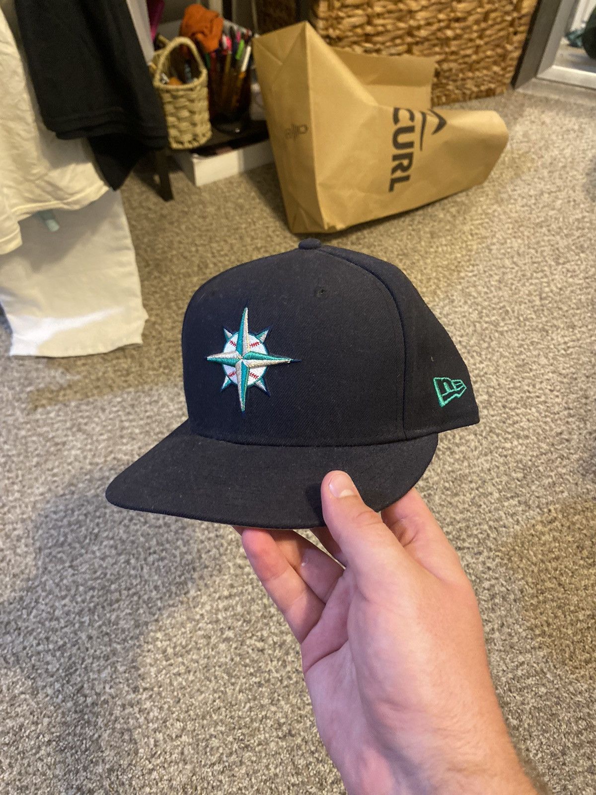 MLB × New Era New Era - Seattle Mariners - Size 7 5/8 - Navy Size ONE SIZE - 4 Thumbnail