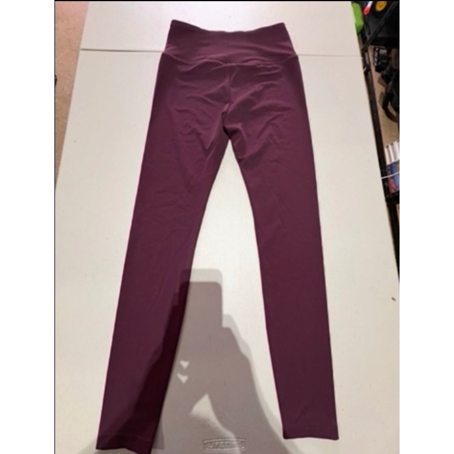 Lou & Grey Lou & Grey Women’s Burgundy Leggings Size Small High Rise Size 27" / US 4 / IT 40 - 5 Thumbnail