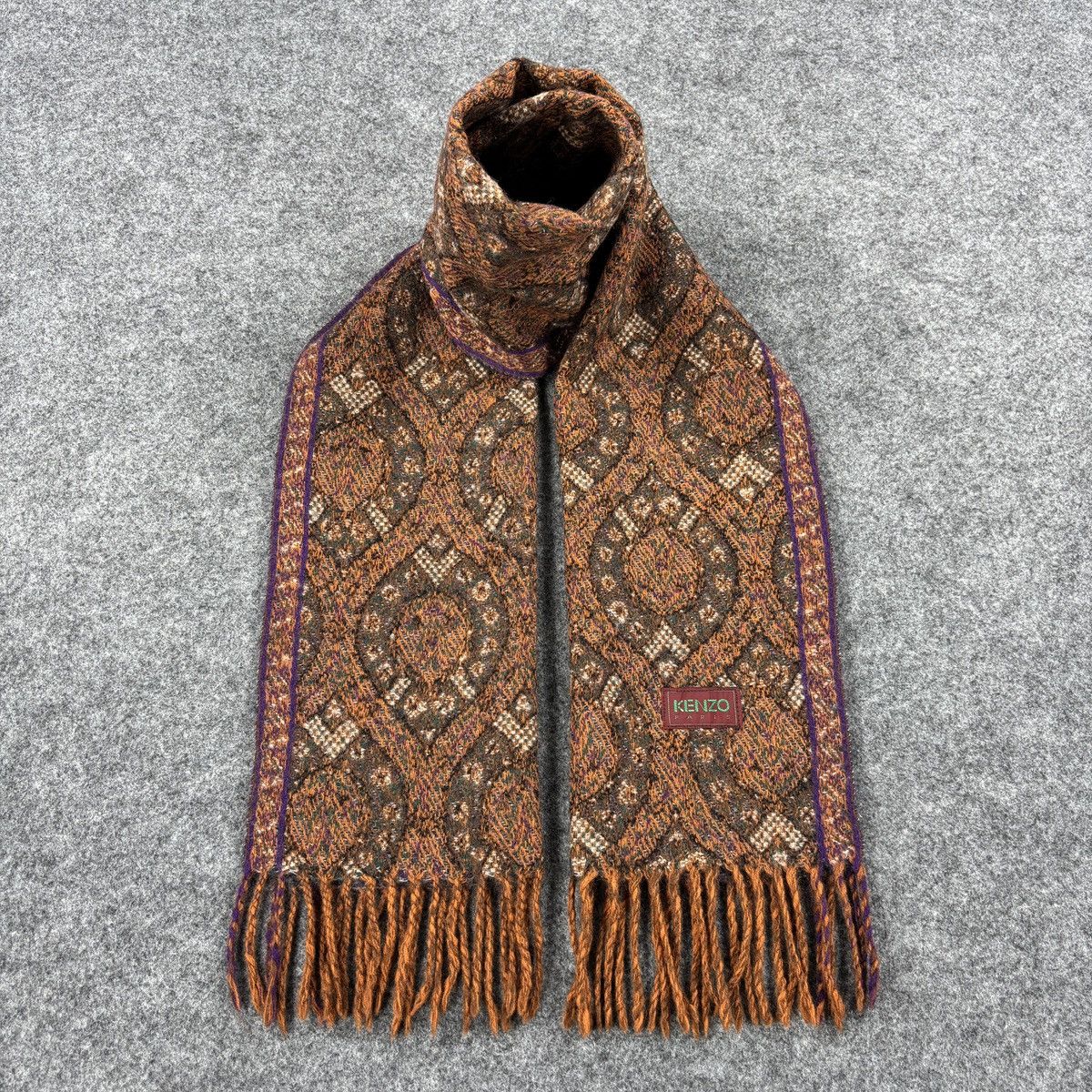 Kenzo × Vintage Kenzo Scarf # D761 # Muffler # Neckwear Size ONE SIZE - 1 Thumbnail