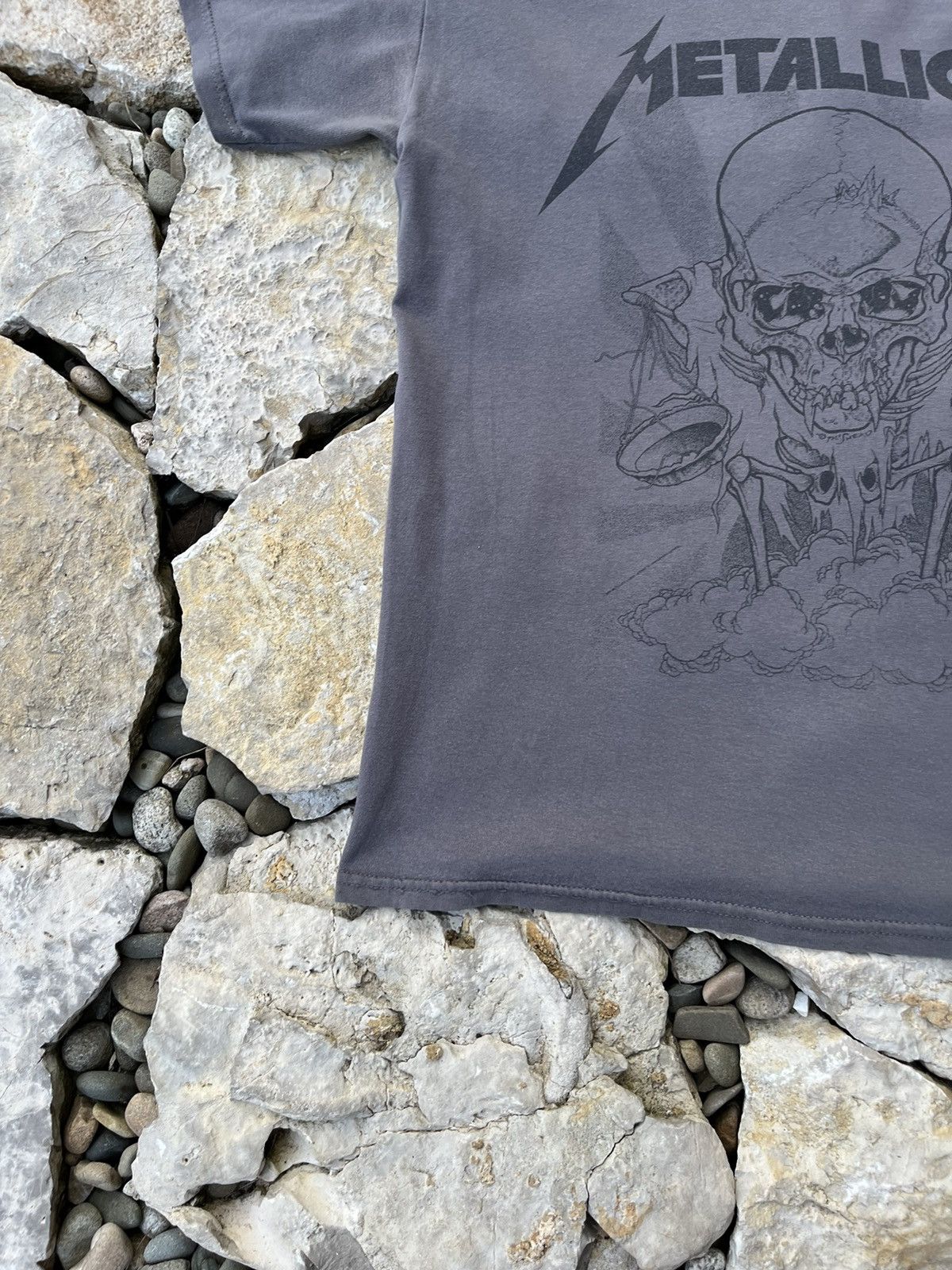 Band Tees × Metallica × Vintage Vintage Metallica pushead boris washed y2k skull tee t-shirt Size US M / EU 48-50 / 2 - 7 Thumbnail