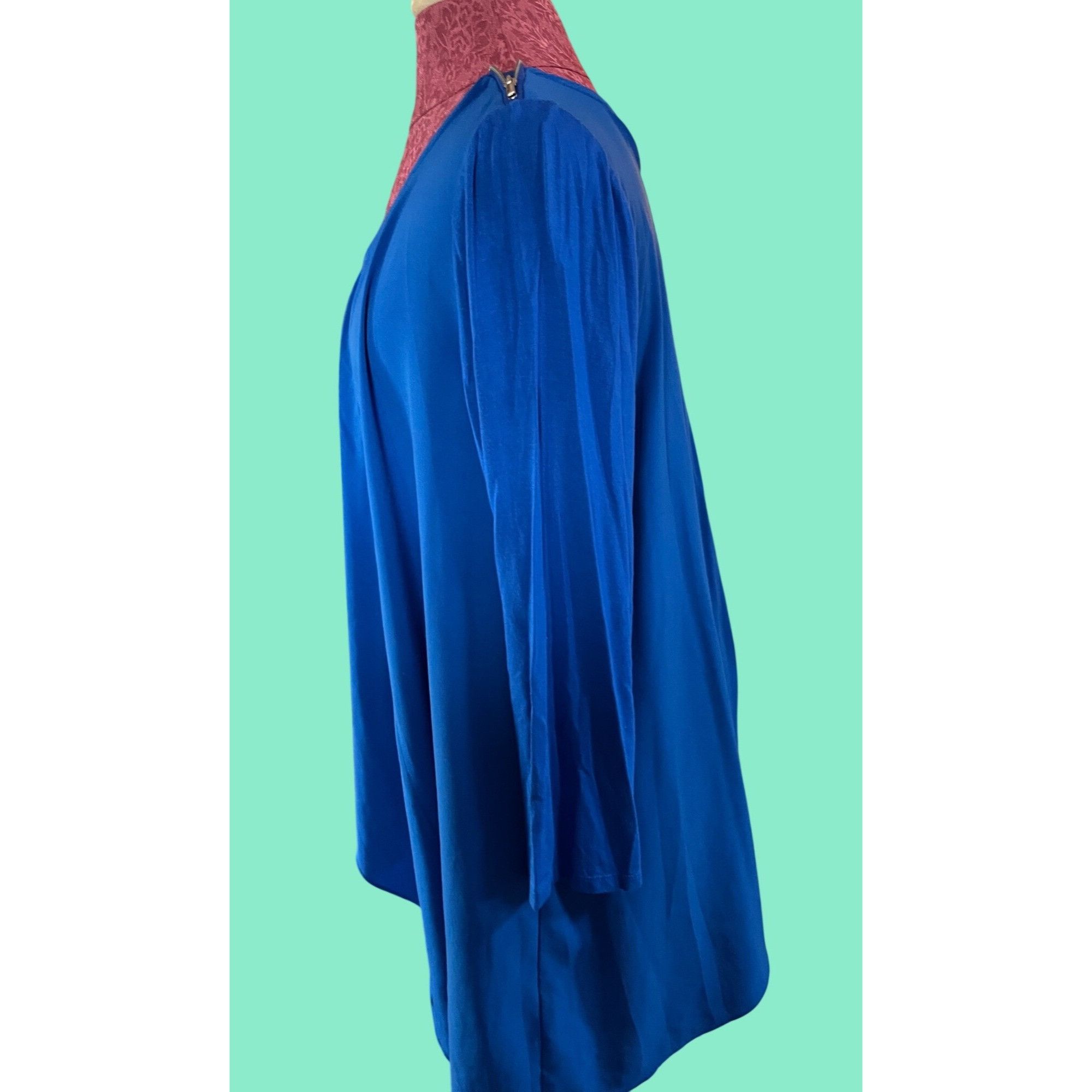 Other Rafaella Womens Royal Blue Asymmetrical Layered Tunic Top Lg Size L / US 10 / IT 46 - 2 Thumbnail