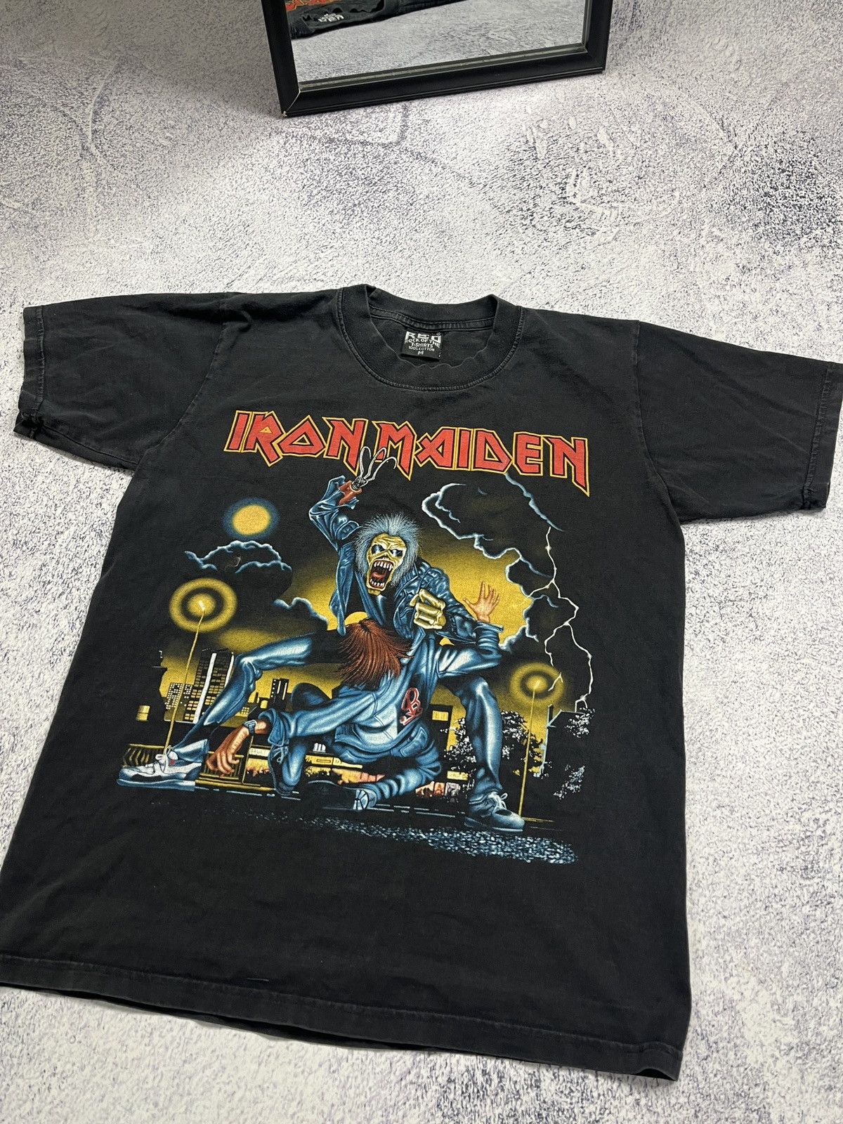 Iron Maiden Iron maiden No Prayer On The Road Tour Rock Metal T Shirt Size US M / EU 48-50 / 2 - 5 Thumbnail