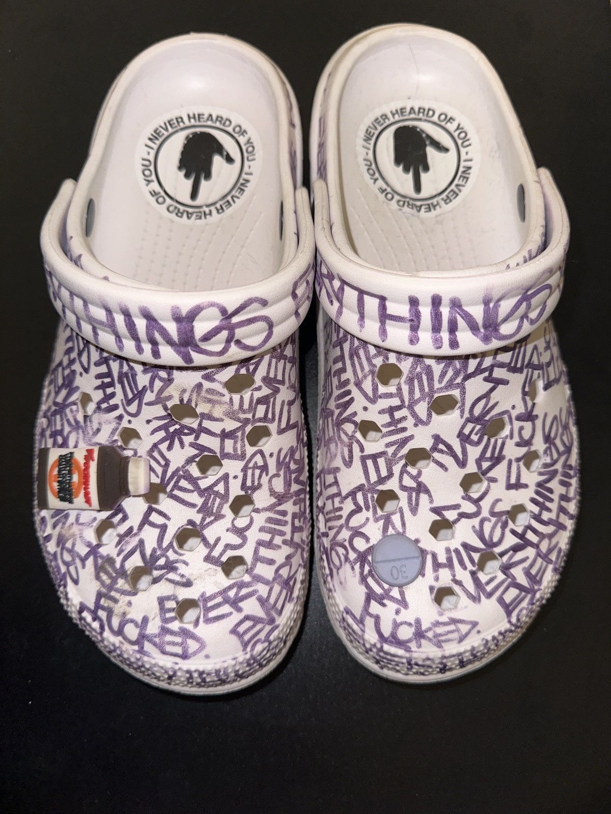 ineverheardofyou Ineverheardofyou Fuck Everything Crocs 8 Size US 8.5 / EU 41-42 - 1 Thumbnail