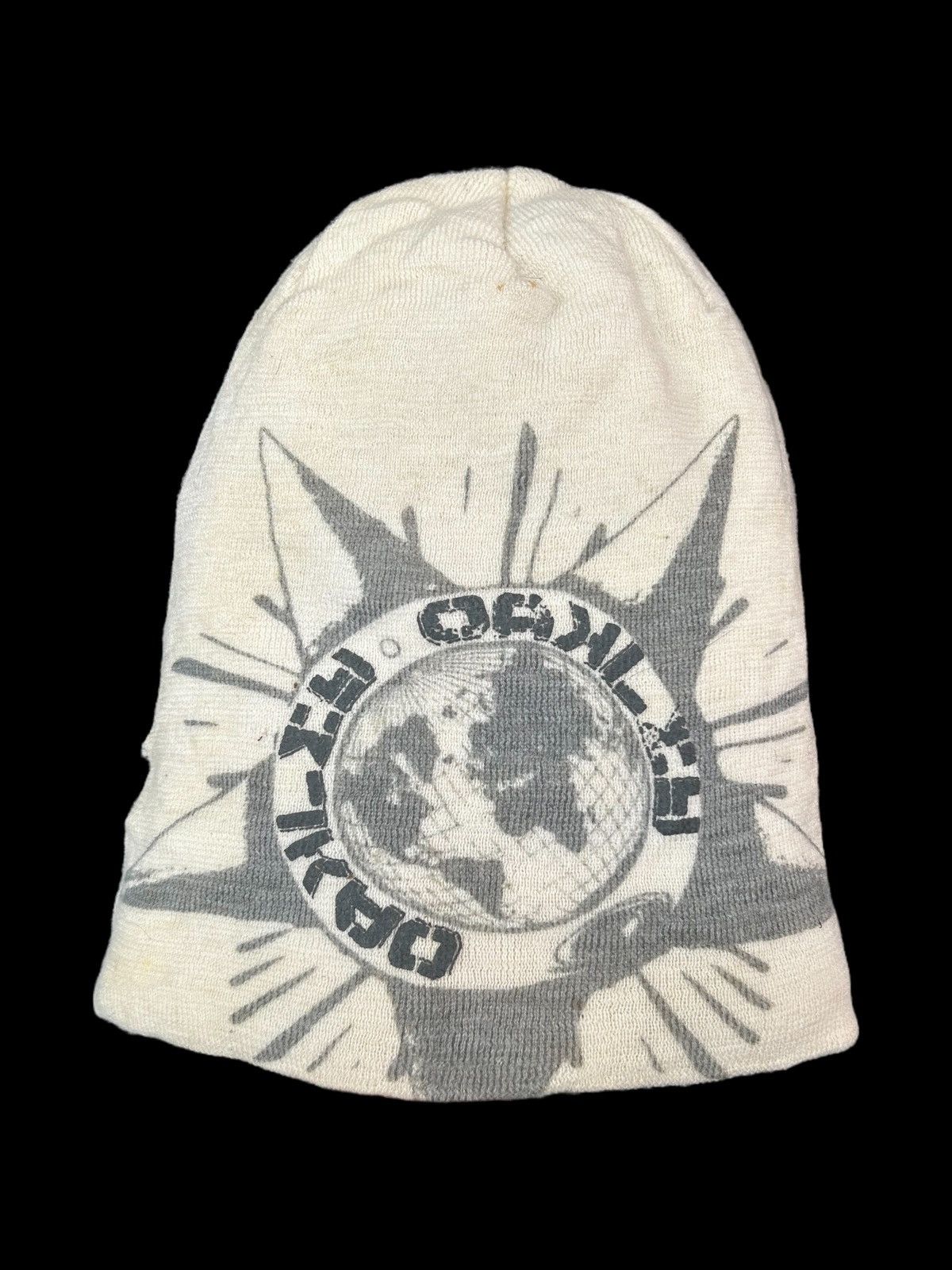 Japanese Brand × Oakley Oakley Distressed Rare Design Beanie Hats ☠️☠️ Size ONE SIZE - 2 Thumbnail