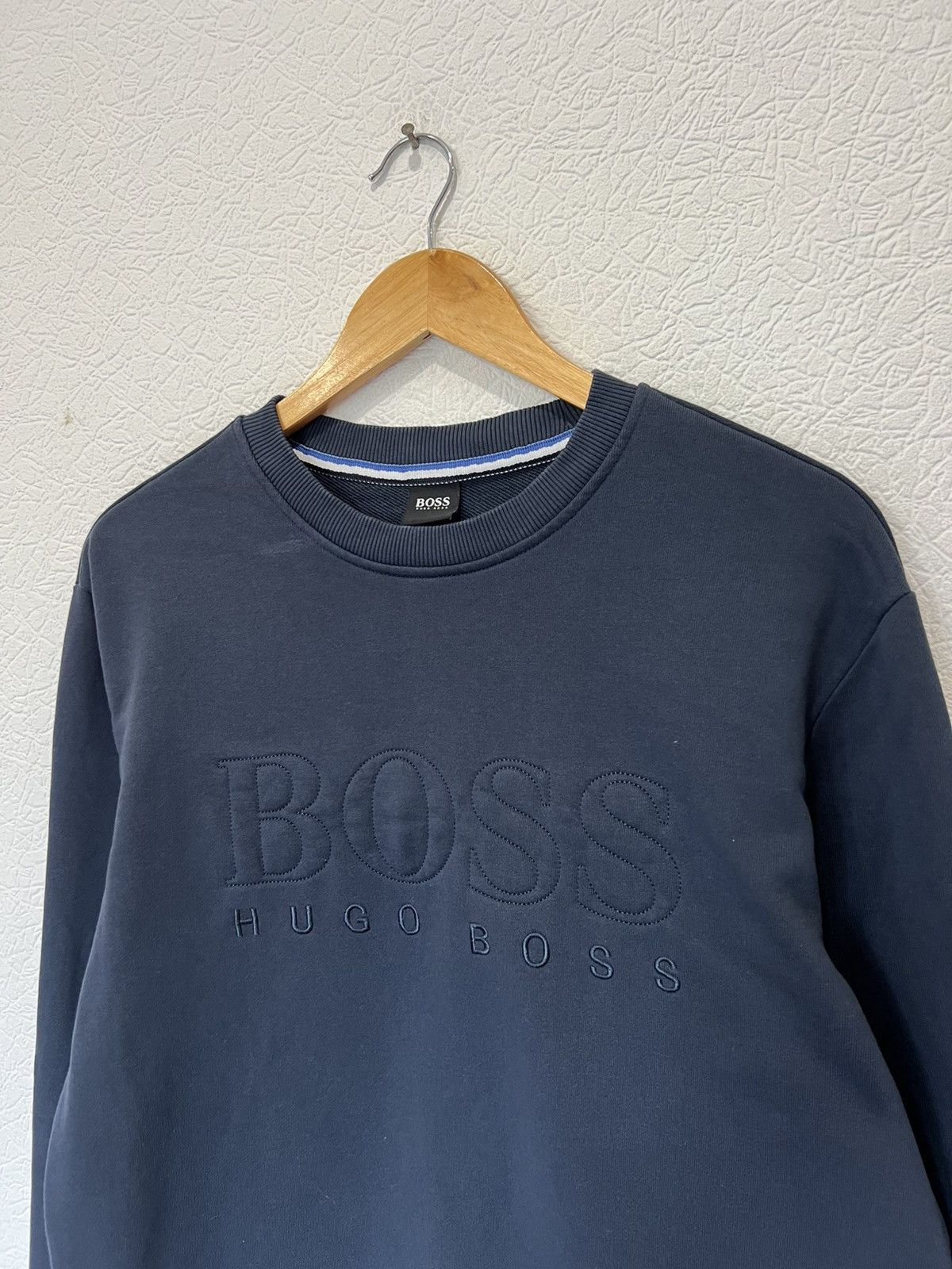 Hugo Boss Hugo Boss Blue Sweatshirt Basic Mens Size US L / EU 52-54 / 3 - 2 Thumbnail