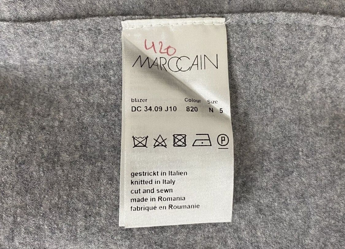 Other Marc Cain Women's Boiled Wool Blazer Jacket Size 5 Size XL / US 12-14 / IT 48-50 - 6 Thumbnail