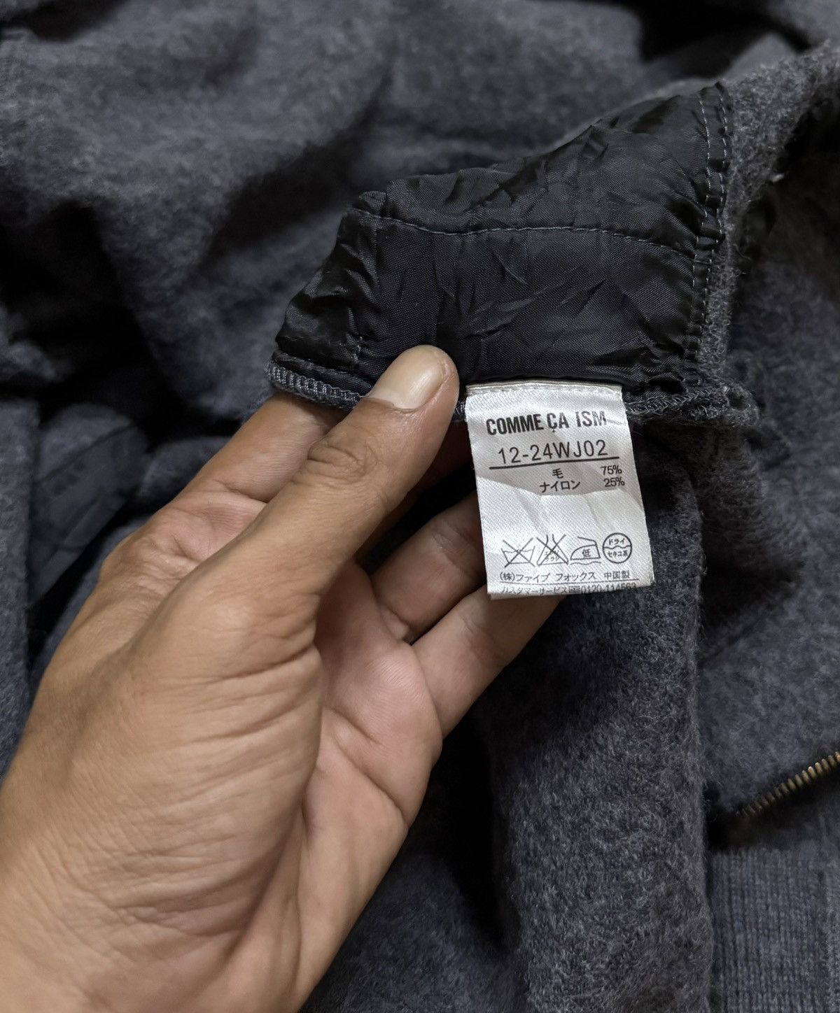 Comme des Garcons Vintage Hoodie COMME CA ISM by COMME DES GARCONS Size US L / EU 52-54 / 3 - 5 Thumbnail