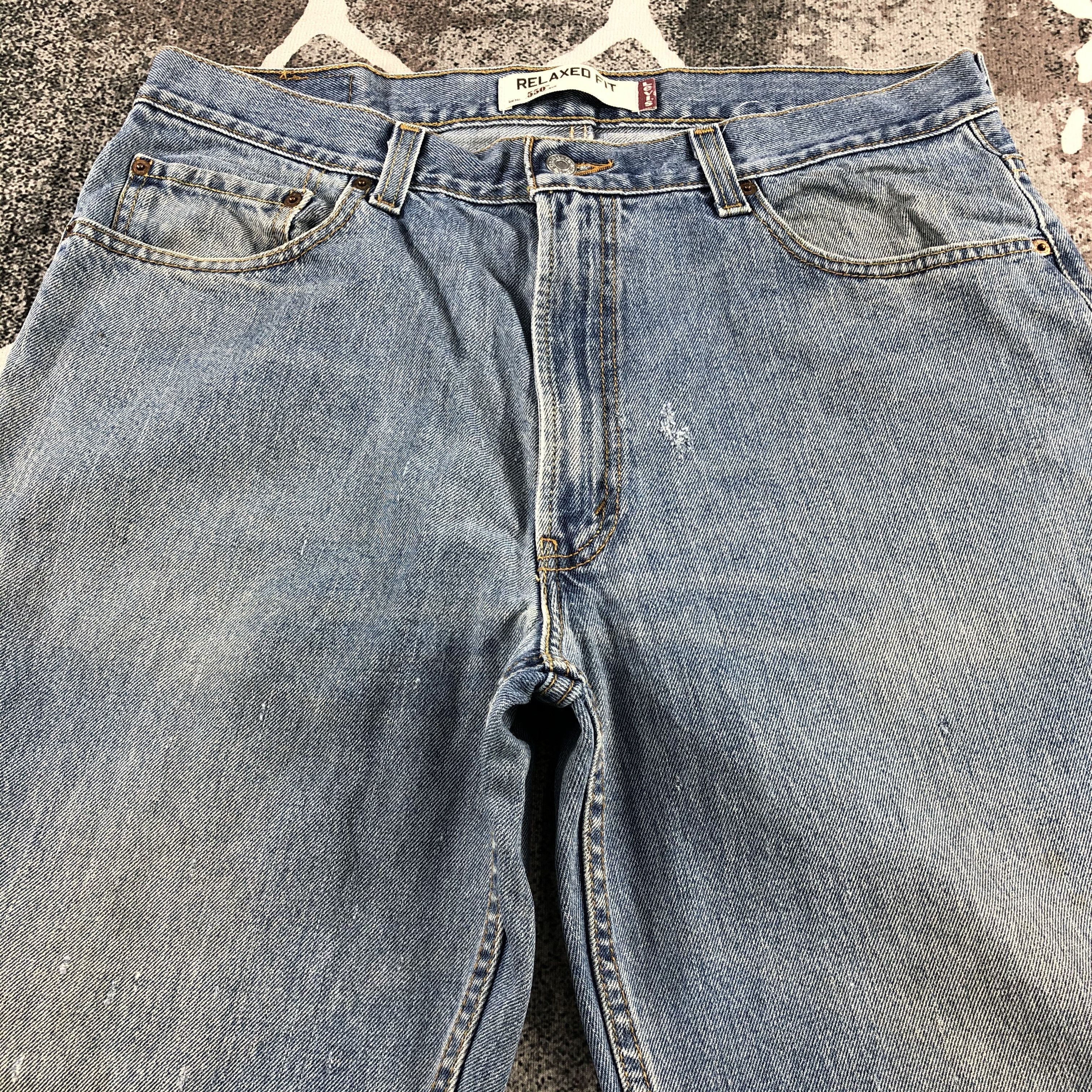 Levi's Vintage Levis 550 Jeans Relaxed Fit Denim KJ1023 Size US 36 / EU 52 - 3 Thumbnail