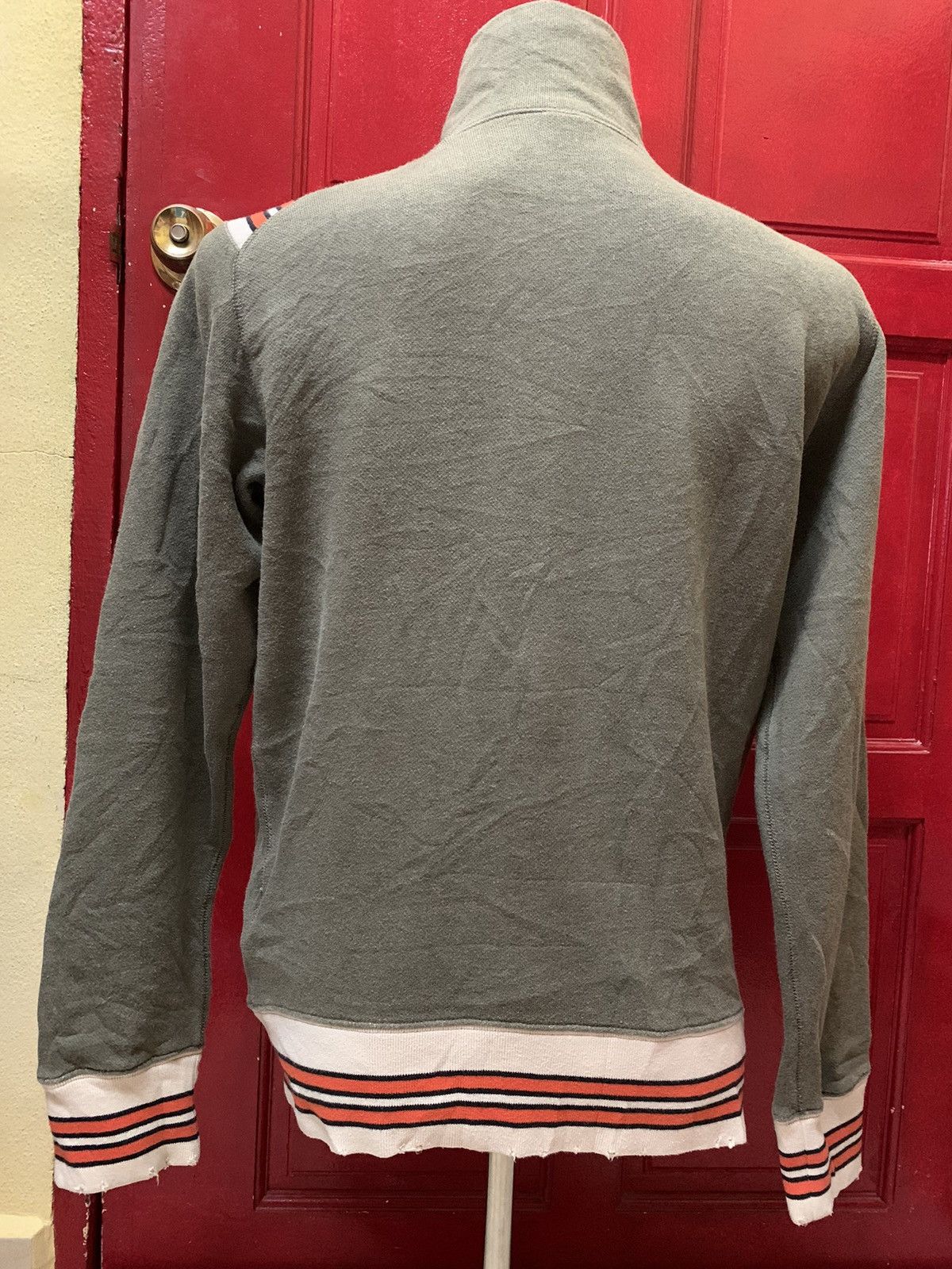Adidas × Diesel Diesel Sweater Distressed Vtg Streetwear Olive Green Size US M / EU 48-50 / 2 - 5 Thumbnail