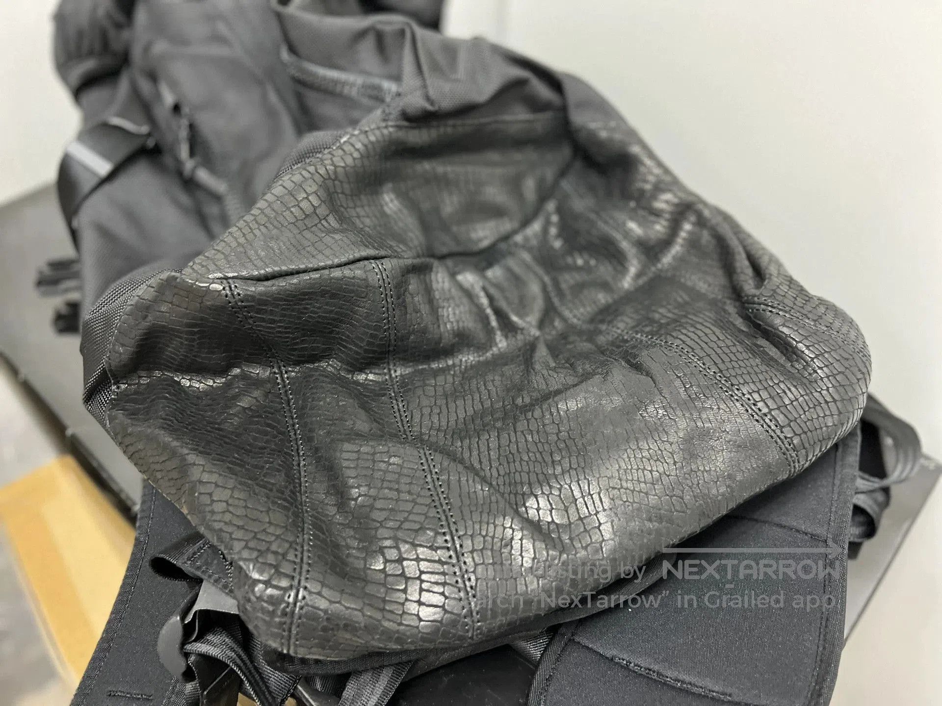 Visvim Black Backpack with Textured Accents. Size ONE SIZE - 7 Thumbnail