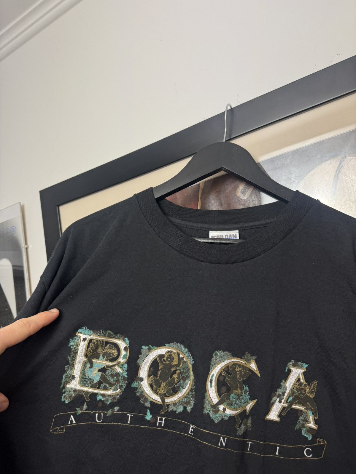 Vintage Vintage 90s Boca Authentic Tee Single Stitch Gildan Rare Size US XL / EU 56 / 4 - 2 Thumbnail