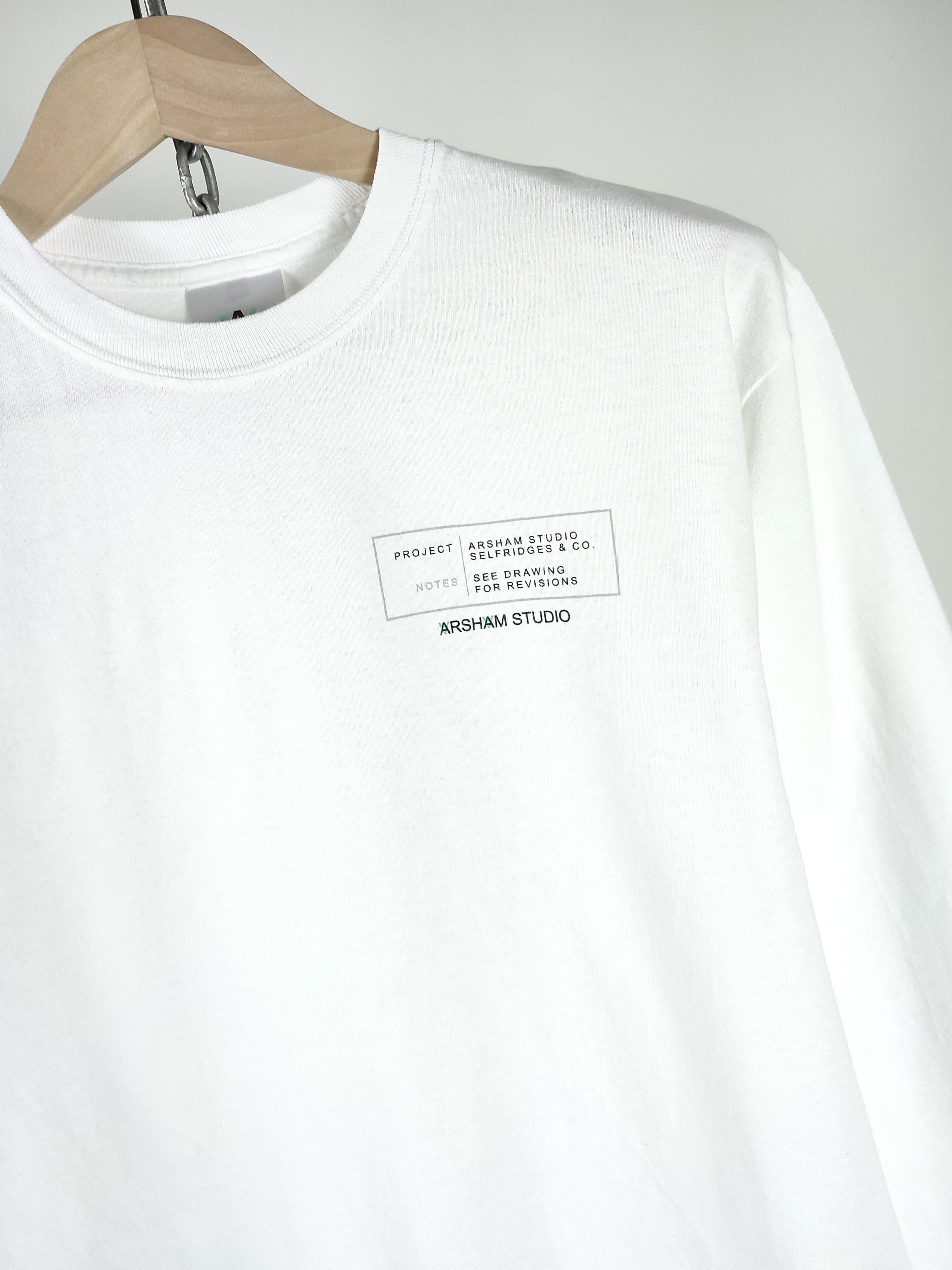 Daniel Arsham Daniel Arsham Selfridges Floorplan White Long Sleeve Shirt Size US M / EU 48-50 / 2 - 7 Thumbnail