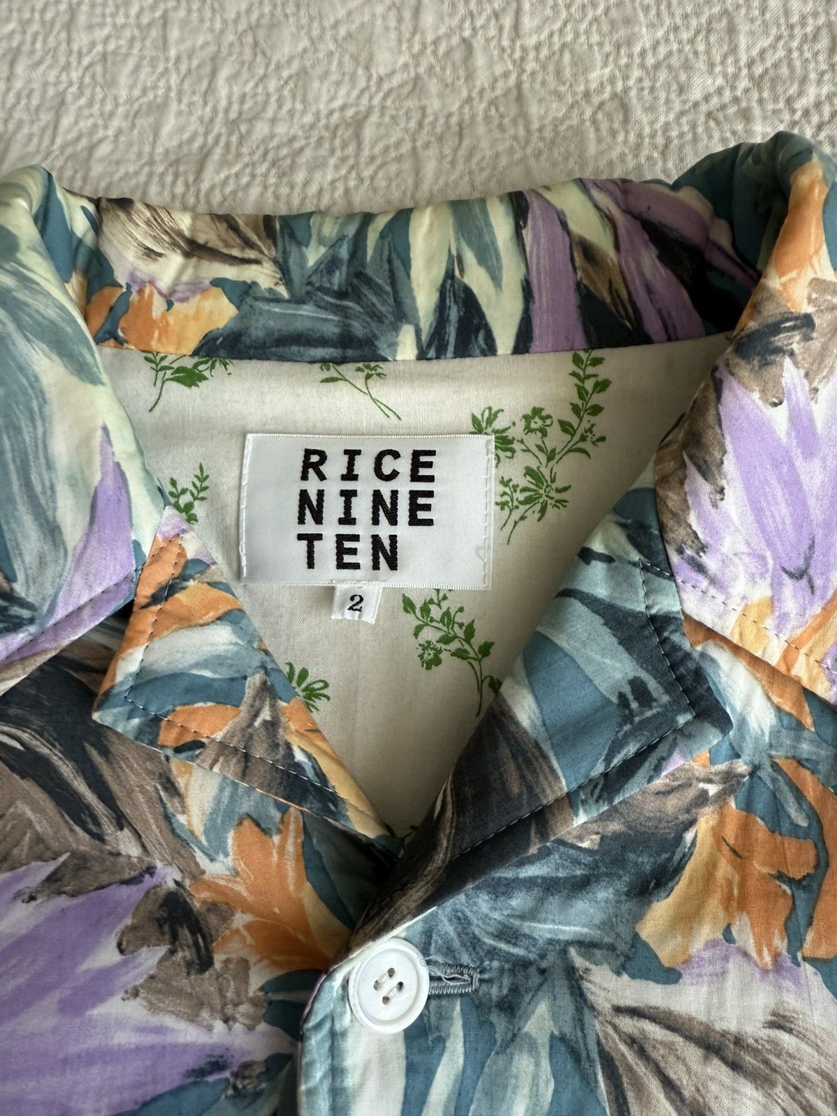 Japanese Brand Rice Nine Ten floral shirt jacket size 2 Size US M / EU 48-50 / 2 - 2 Thumbnail