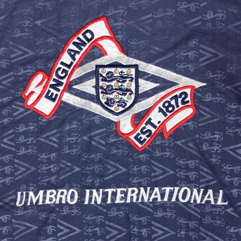 Umbro Euro 1990-92 England Jacket M - Jersey vintage Size US S / EU 44-46 / 1 - 14 Thumbnail
