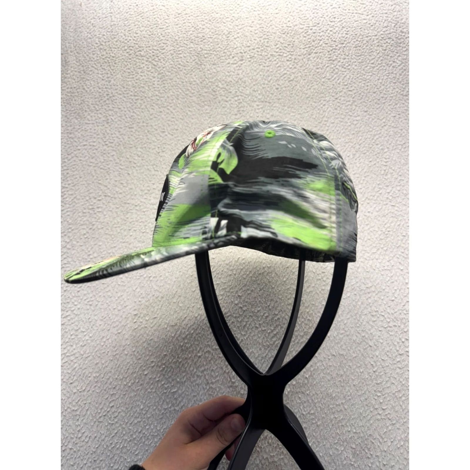 Hurley Hurley Snapback Hat One Size Green Tropical Floral Adjustable Cap Mens Size ONE SIZE - 3 Thumbnail