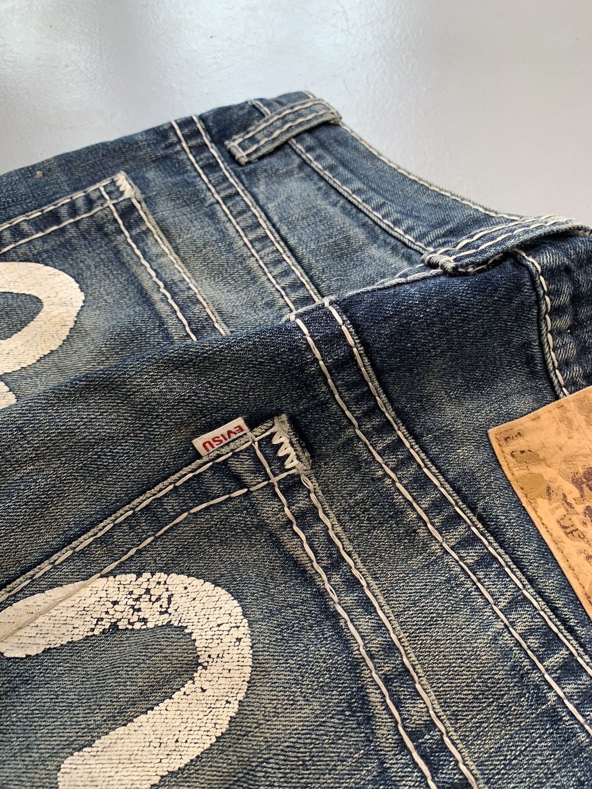 Japanese Brand Vintage Evisu inspired denim Size US 32 / EU 48 - 4 Thumbnail