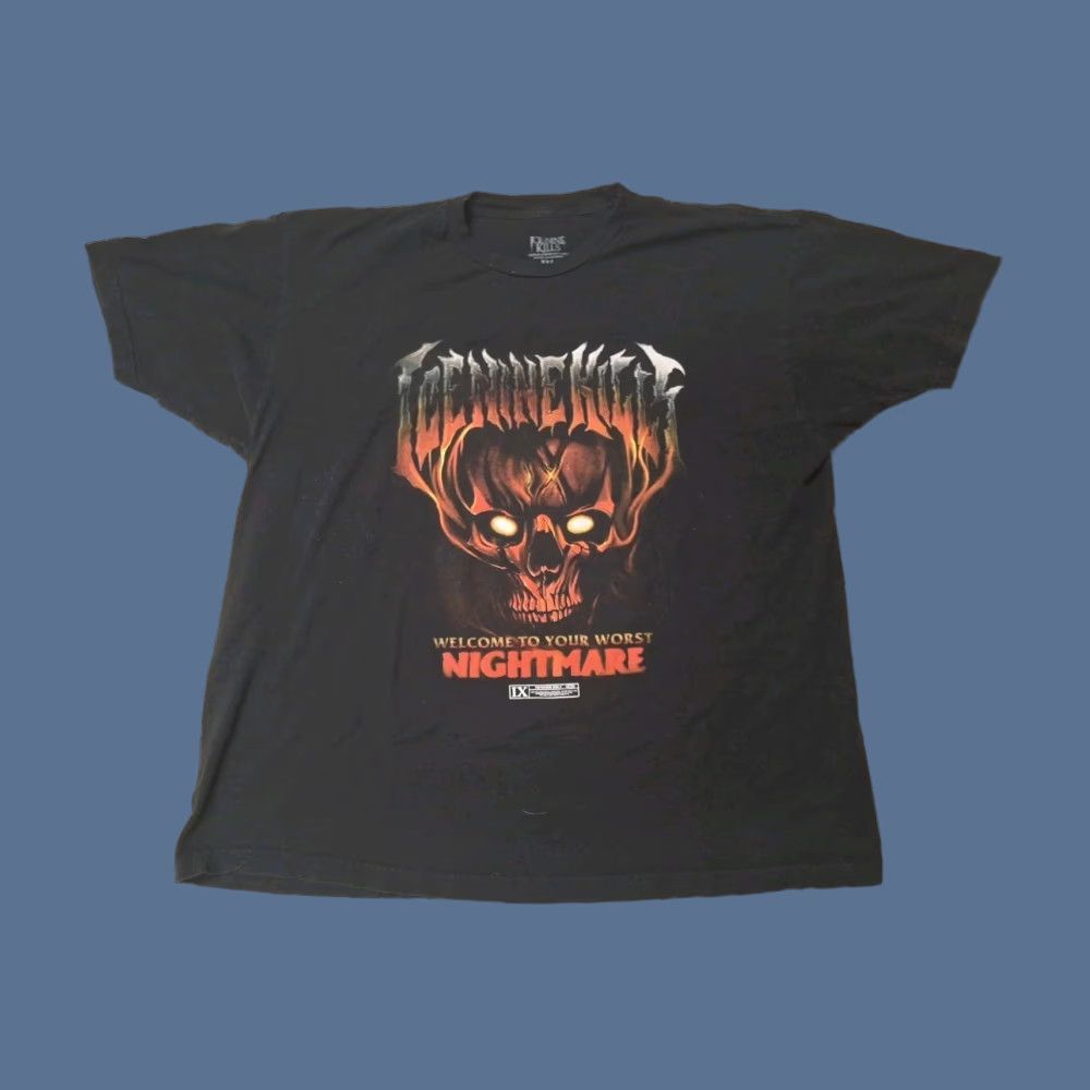 Vintage Ice Nine Kills Shirt T-Shirt 2XL Black Crew Neck Graphic Print Horror Band Mens Size US XXL / EU 58 / 5 - 1 Thumbnail
