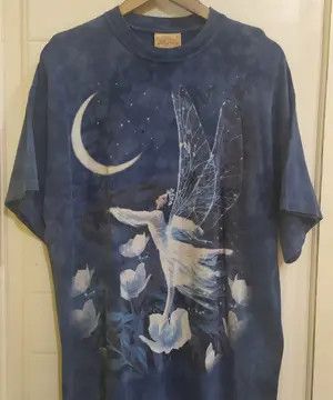 Vintage Vintage 2004 The Mountain Moon Fairy Tie Dye T-Shirt Size US L / EU 52-54 / 3 - 2 Thumbnail