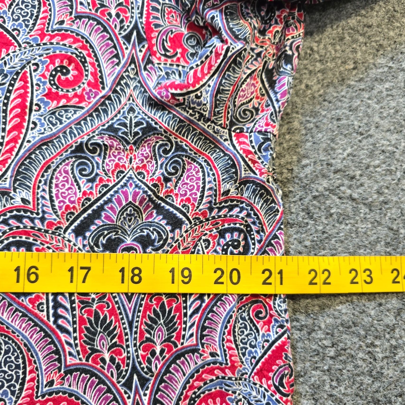 J. Jill J Jill Wearever Top Womens L Red Paisley Long Sleeve Knit Blouse Shirt Tunic Casual VINTAGE? (no) Size L / US 10 / IT 46 - 5 Thumbnail
