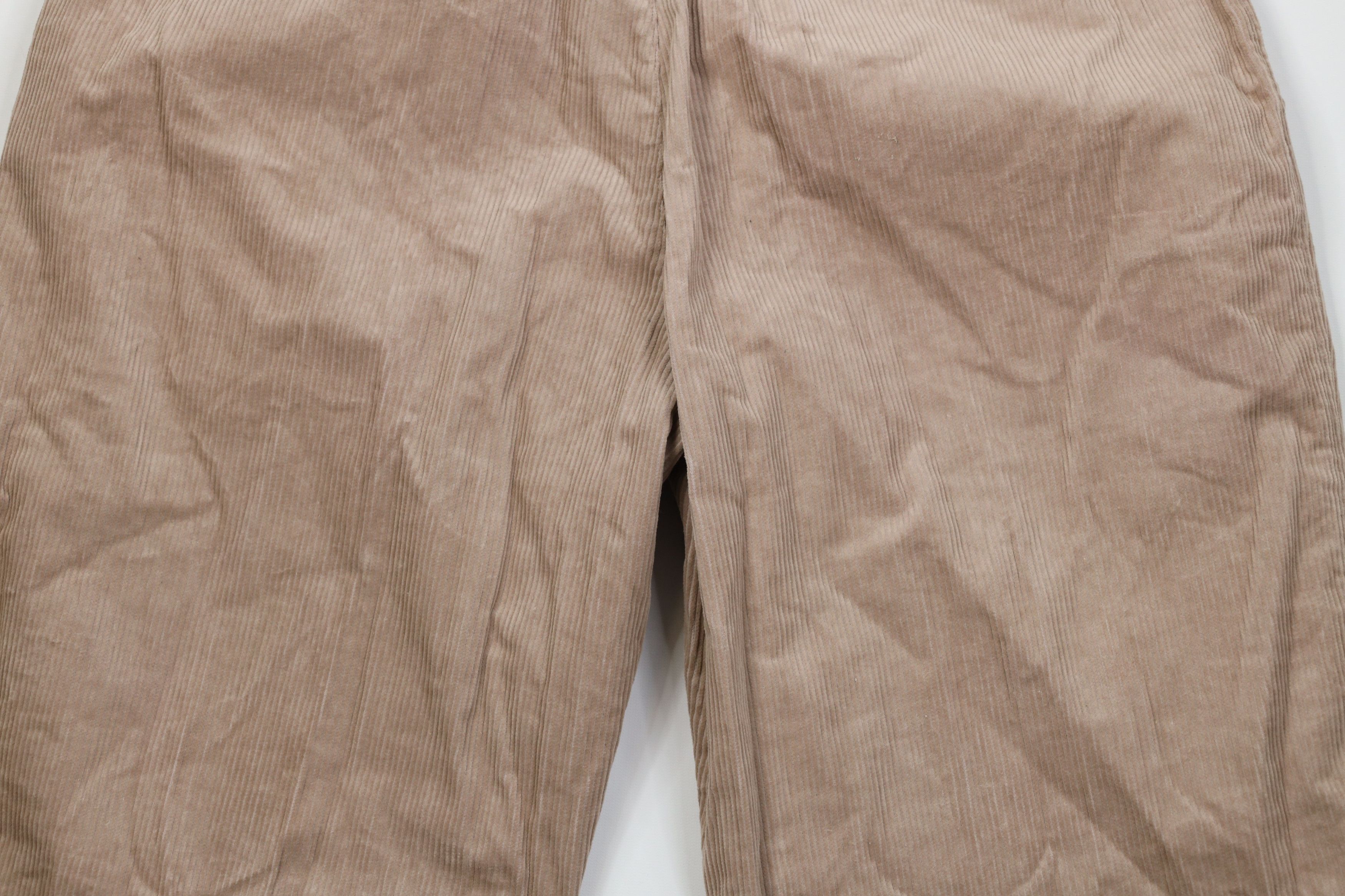 Vintage Vintage 90s Streetwear Wide Leg Corduroy Chino Pants Beige Size US 42 / EU 58 - 11 Thumbnail