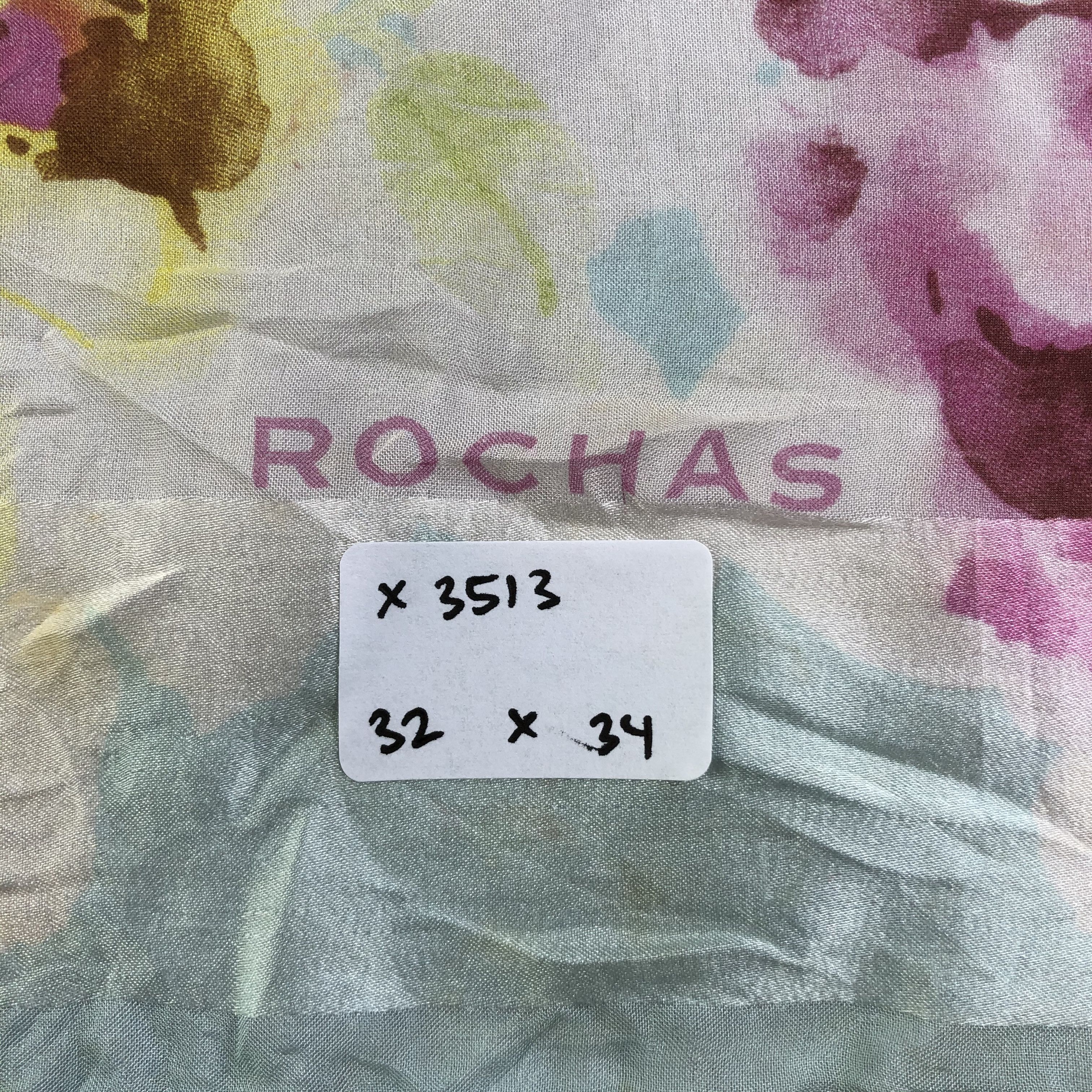 Rochas × Vintage Vintage Rochas Silk Scarf Size ONE SIZE - 9 Thumbnail
