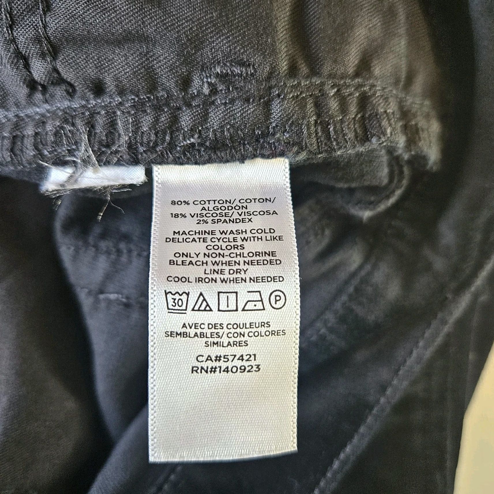 Loft VINTAGE LOFT Ann Taylor LOFT Womens Velvet Skinny Pants Sz 14 Solid Black High Rise Size 36" / US 14 / IT 50 - 6 Thumbnail