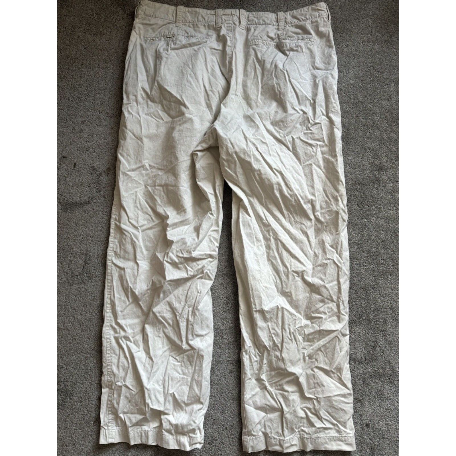 Orvis Orvis Pants Mens 36x28 Beige Flat Front Chino 5-Pocket Lightweight Breathable Casual Business Travel Regular Nylon Spandex Size US 36 / EU 52 - 3 Thumbnail