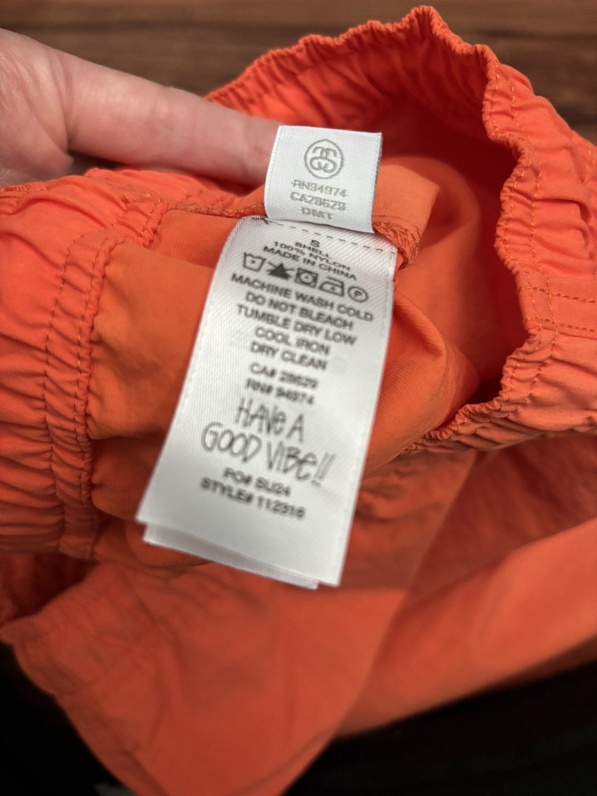 Stussy Stussy Wave Dye Persimmon Nylon Shorts Size US 30 / EU 46 - 9 Thumbnail