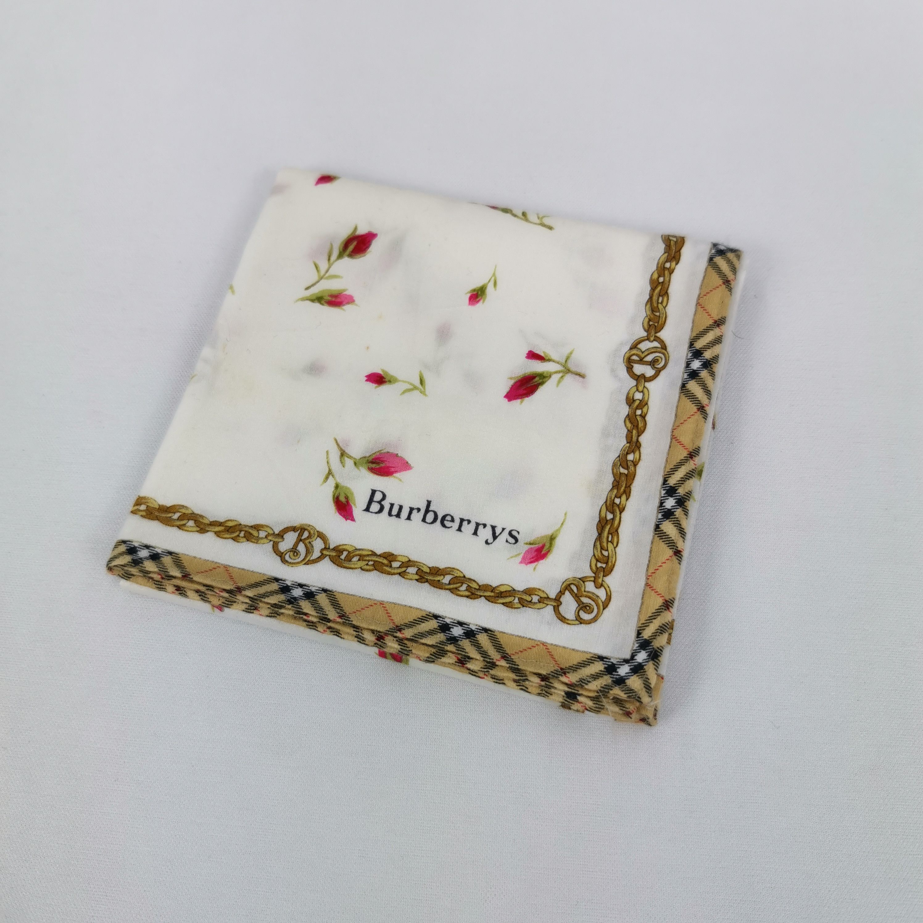 Burberry Vintage Burberry Handkerchief Bandana Pocket Square Size ONE SIZE - 4 Thumbnail