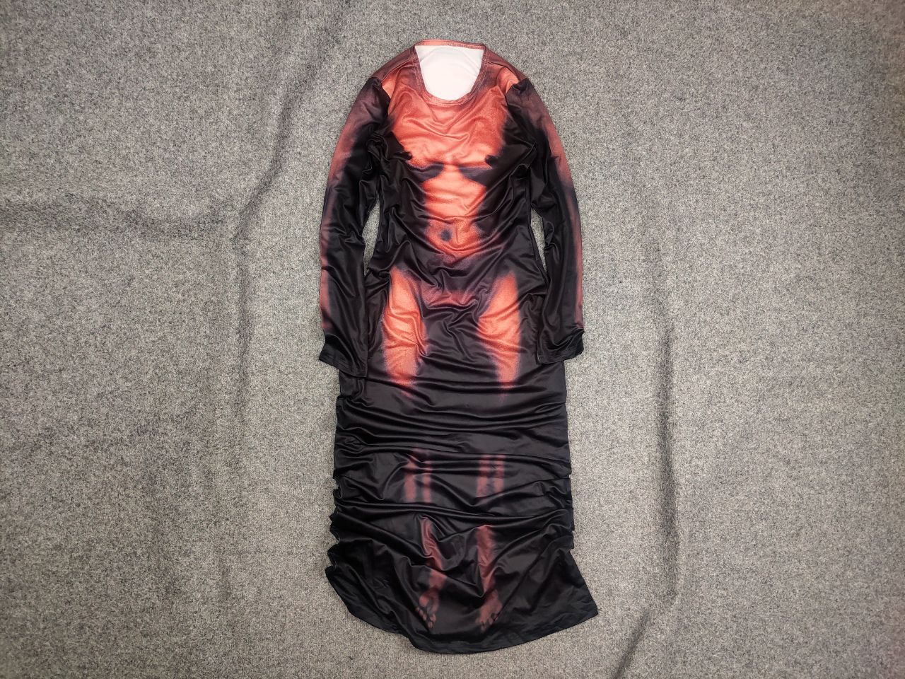 Japanese Brand Y2K Bare All Sexsy Art Jean Paul Gaultier Style Maxi Dress Size L / US 10 / IT 46 - 1 Thumbnail