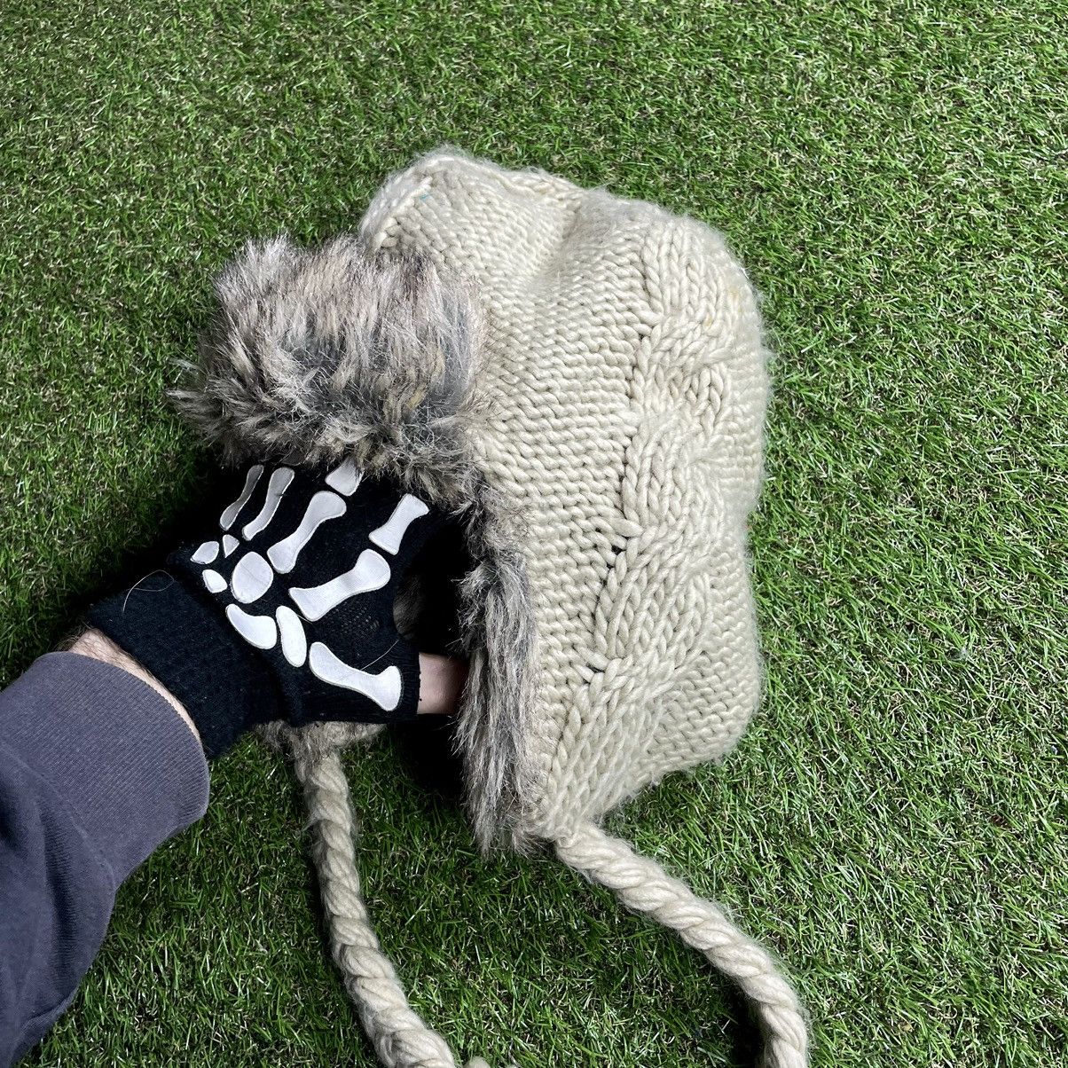 Vintage Vintage Y2K Fuzzy Beanie Mohair Uzi Vert Alt Grunge Slim OS Size ONE SIZE - 3 Thumbnail