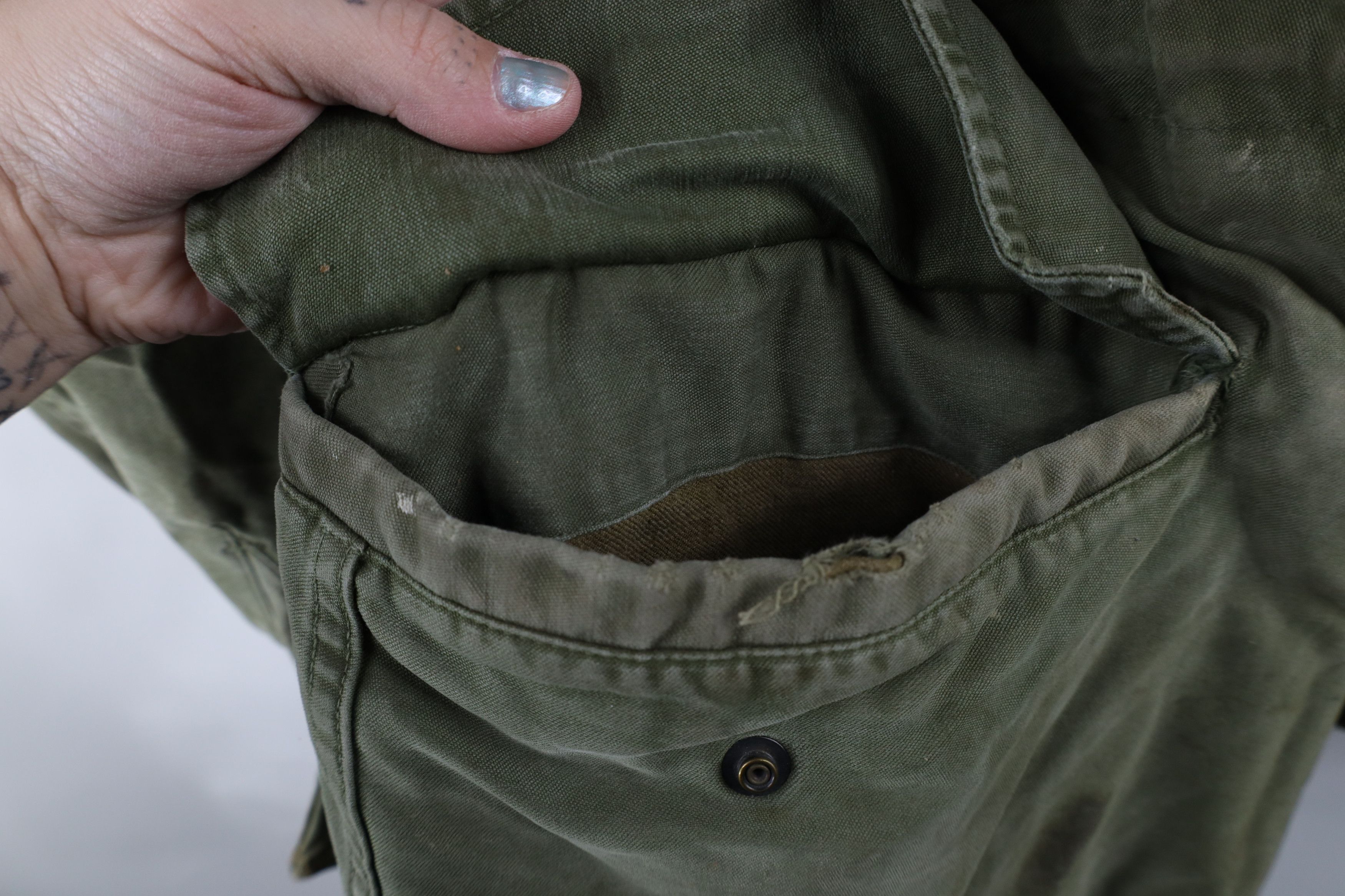 Vintage Vintage 50s Korean War M-1951 Field Shell Jacket Green USA Size US M / EU 48-50 / 2 - 5 Thumbnail