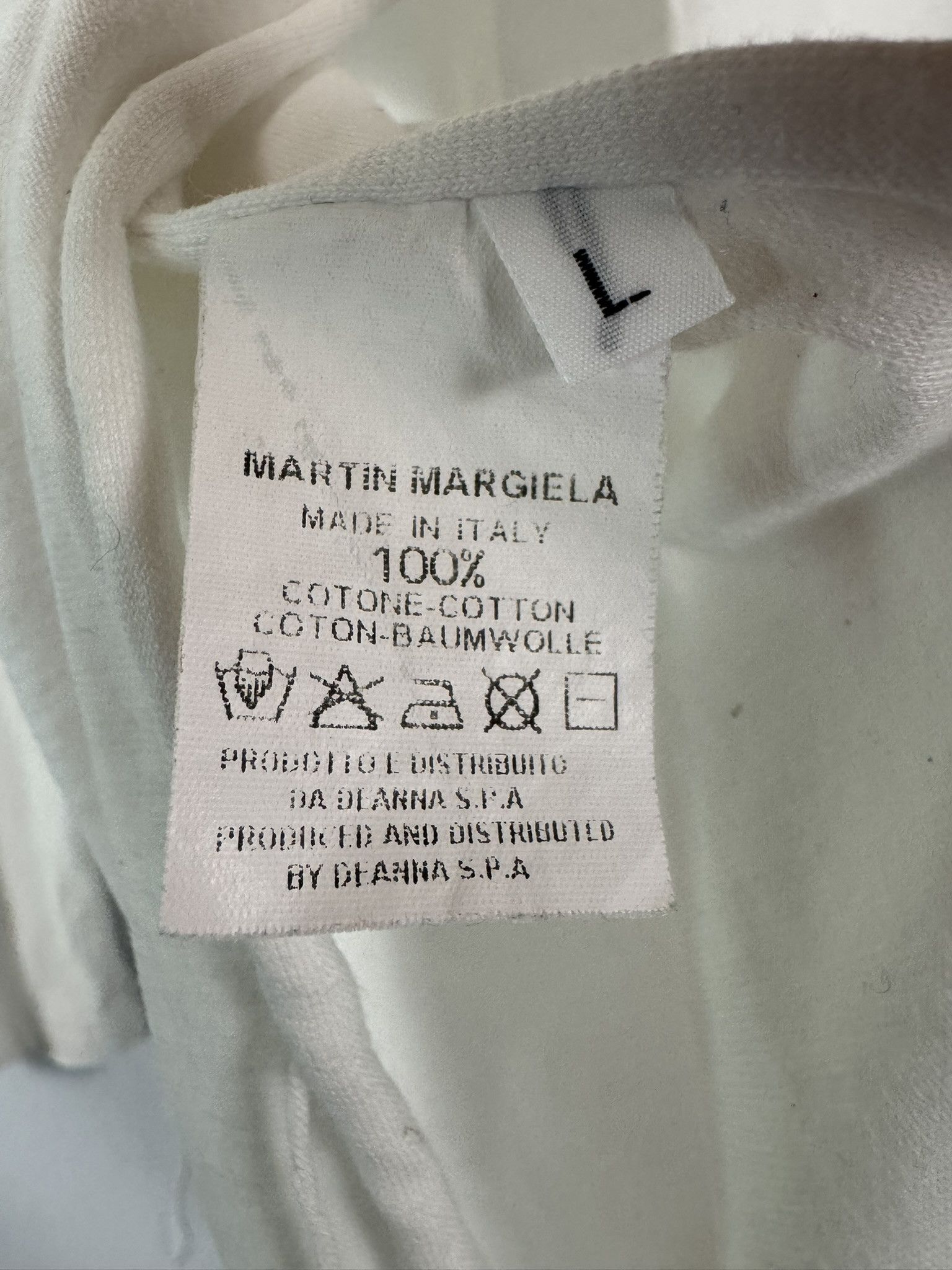 Maison Margiela Martin Margiela White Longline Long Sleeve Top Back Slit Size L / US 10 / IT 46 - 4 Thumbnail