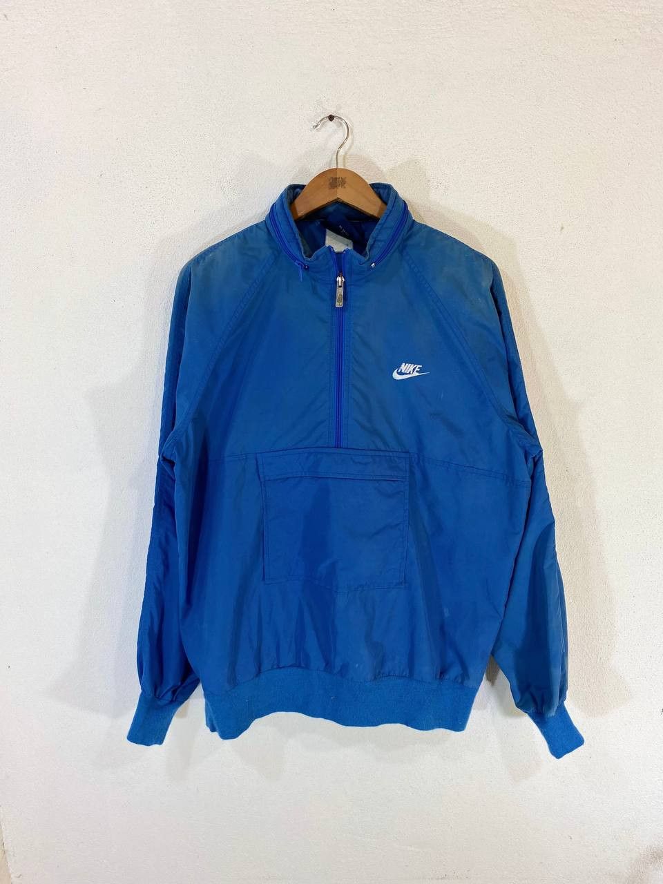 image of Avant Garde x Nike Vintage Nike Blue Tag Anorak Jacket Nice Design, Men's (Size XL)