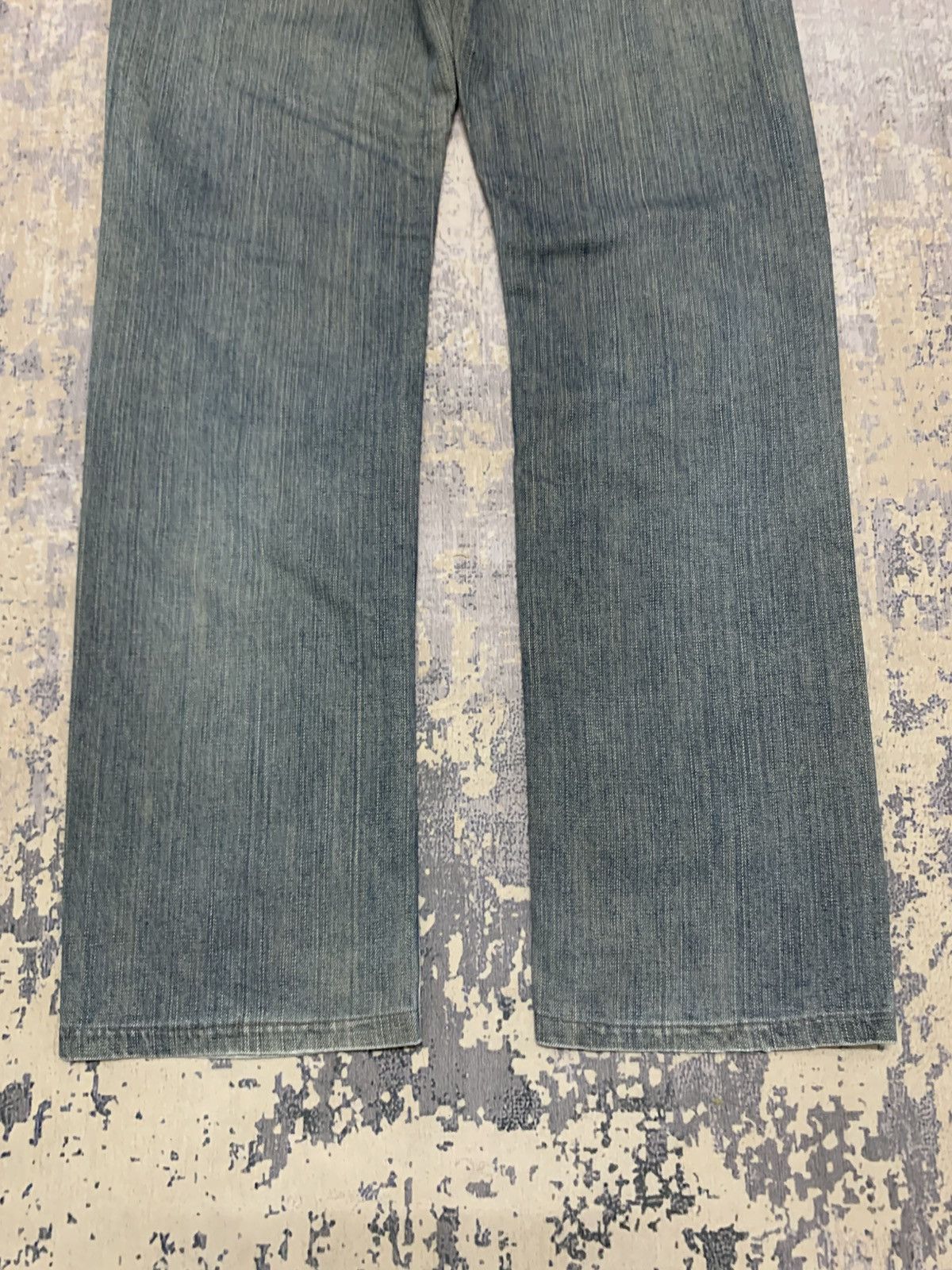 Japanese Brand Vintage Edwin 503 Mud Wash Distressed Loose Jeans Size US 29 - 10 Thumbnail