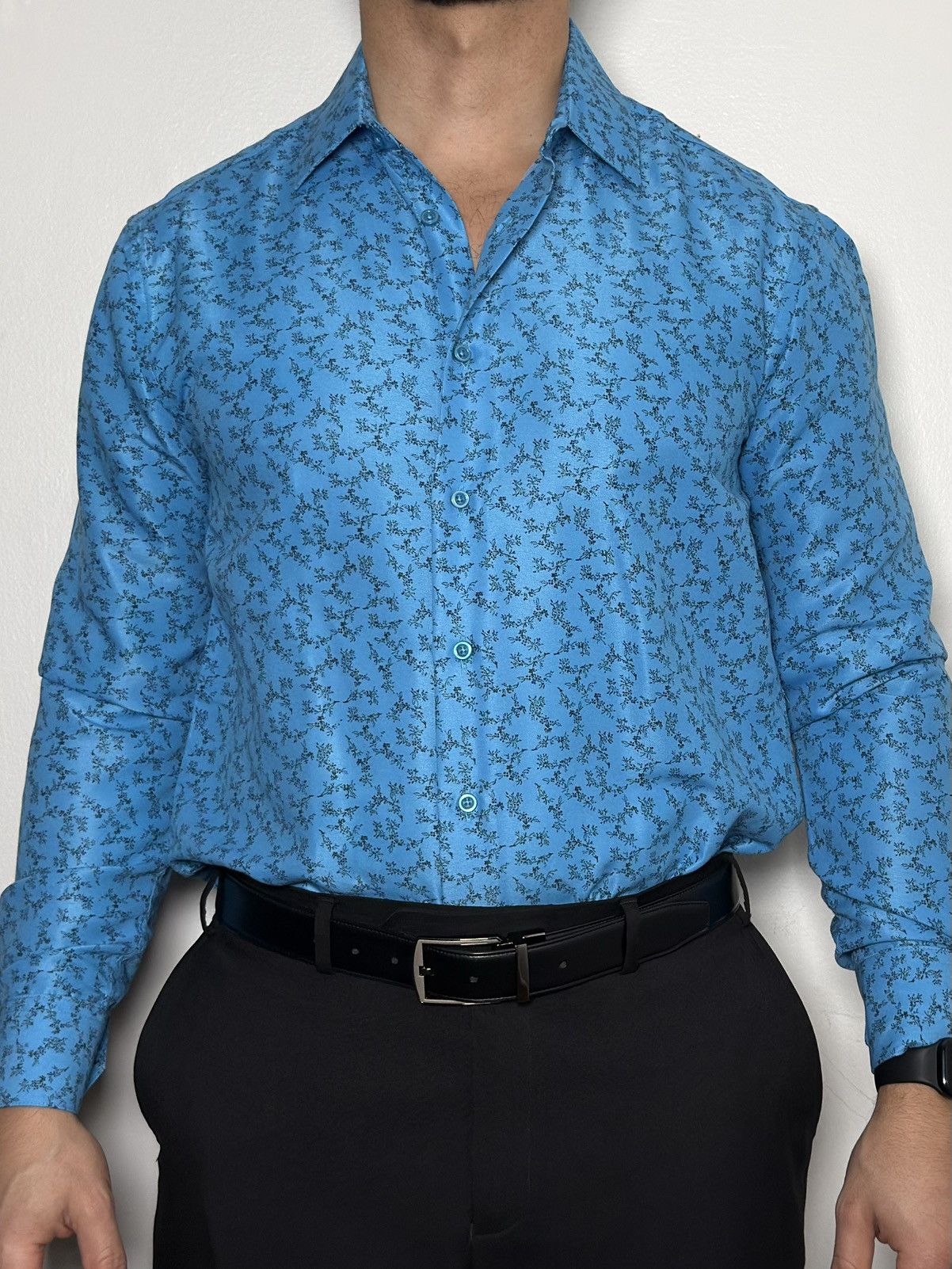 Other Men’s Slim Fit Patterned Button-Down Shirt | Size [S/M/L] Size US M / EU 48-50 / 2 - 3 Thumbnail